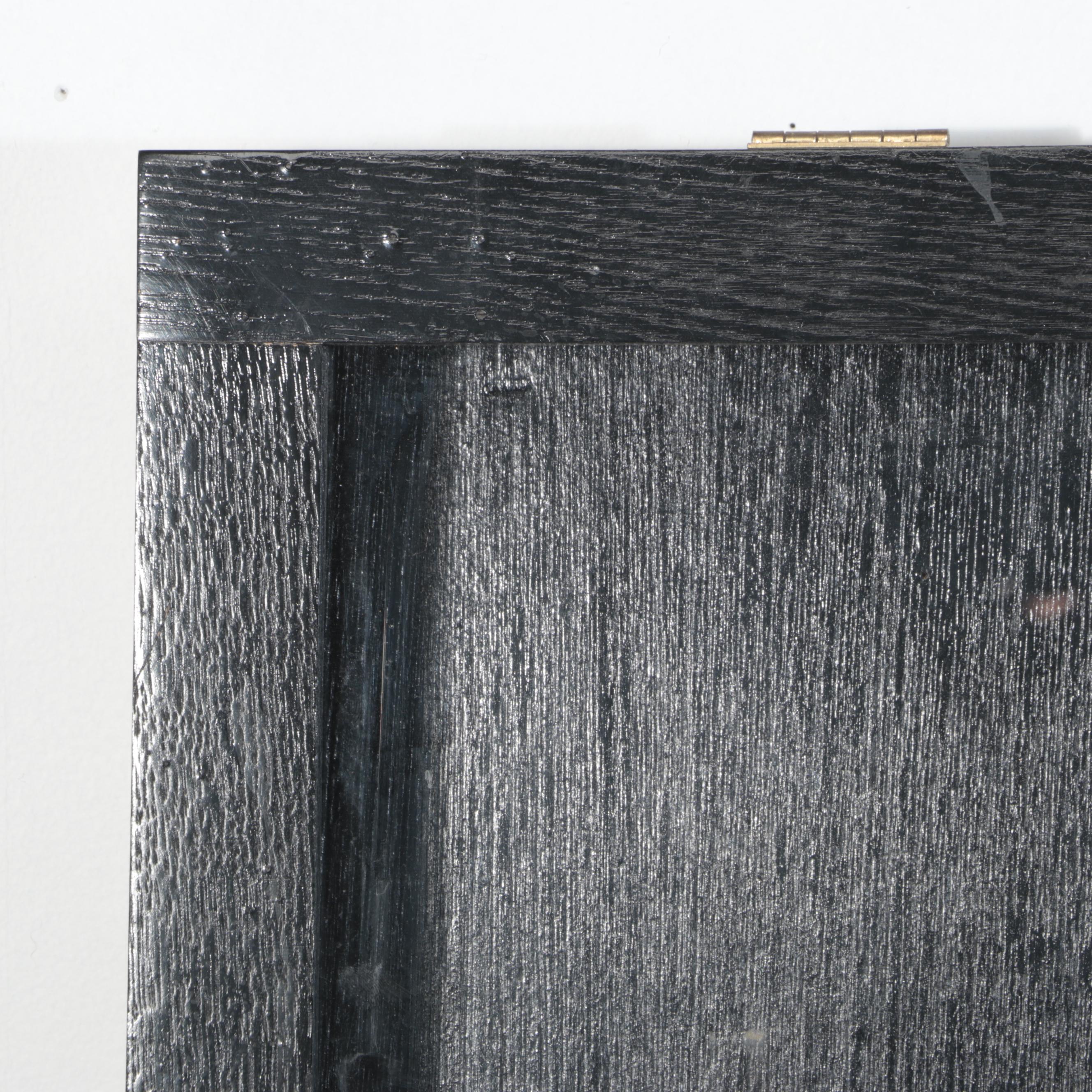 Pennzoni Large Wood Display Lockbox With Clothing Hangers