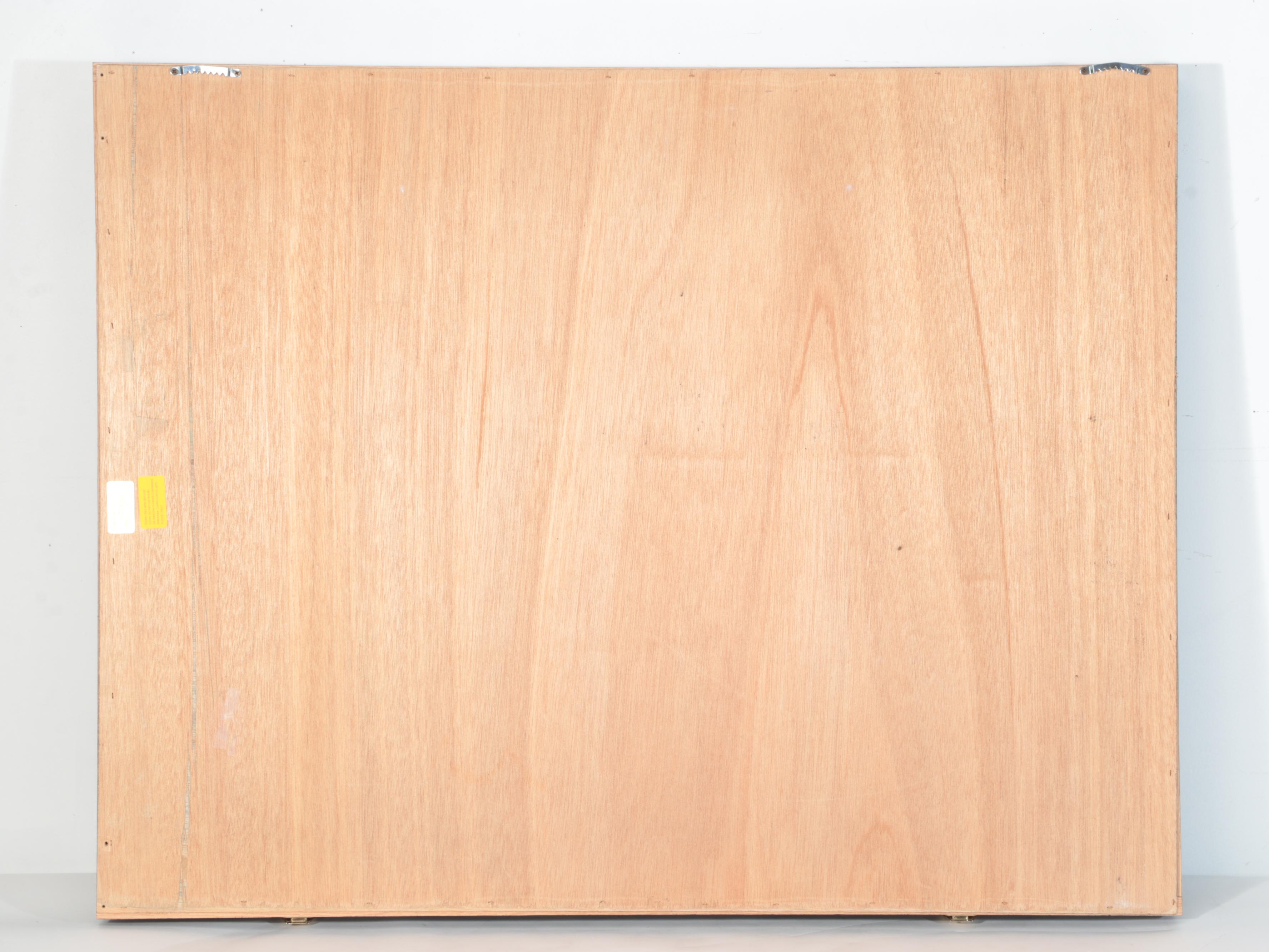 Pennzoni Large Wood Display Lockbox With Clothing Hangers