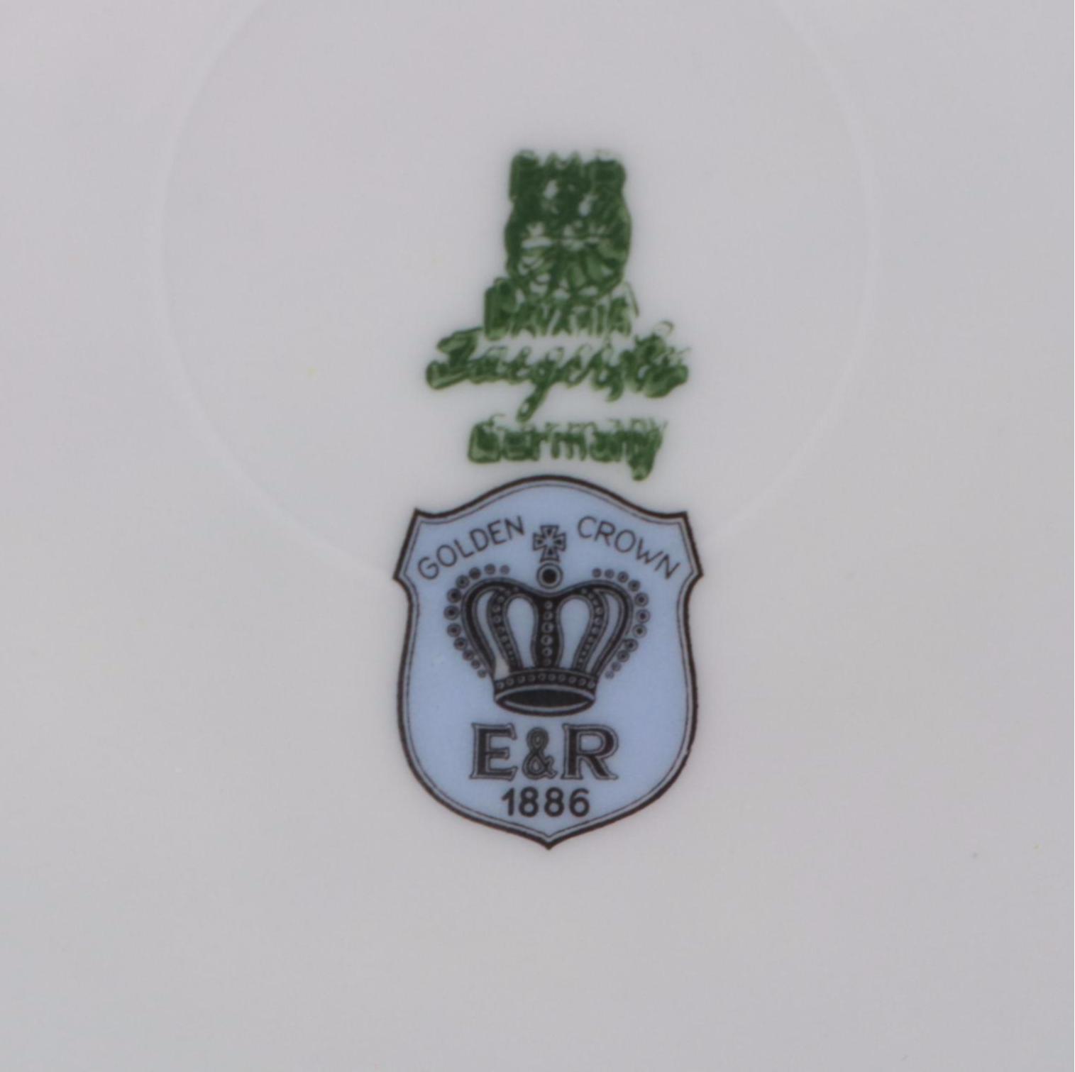 Jaeger "Harvest" and Other Porcelain Salad Plates, Mid to Late 20th Century