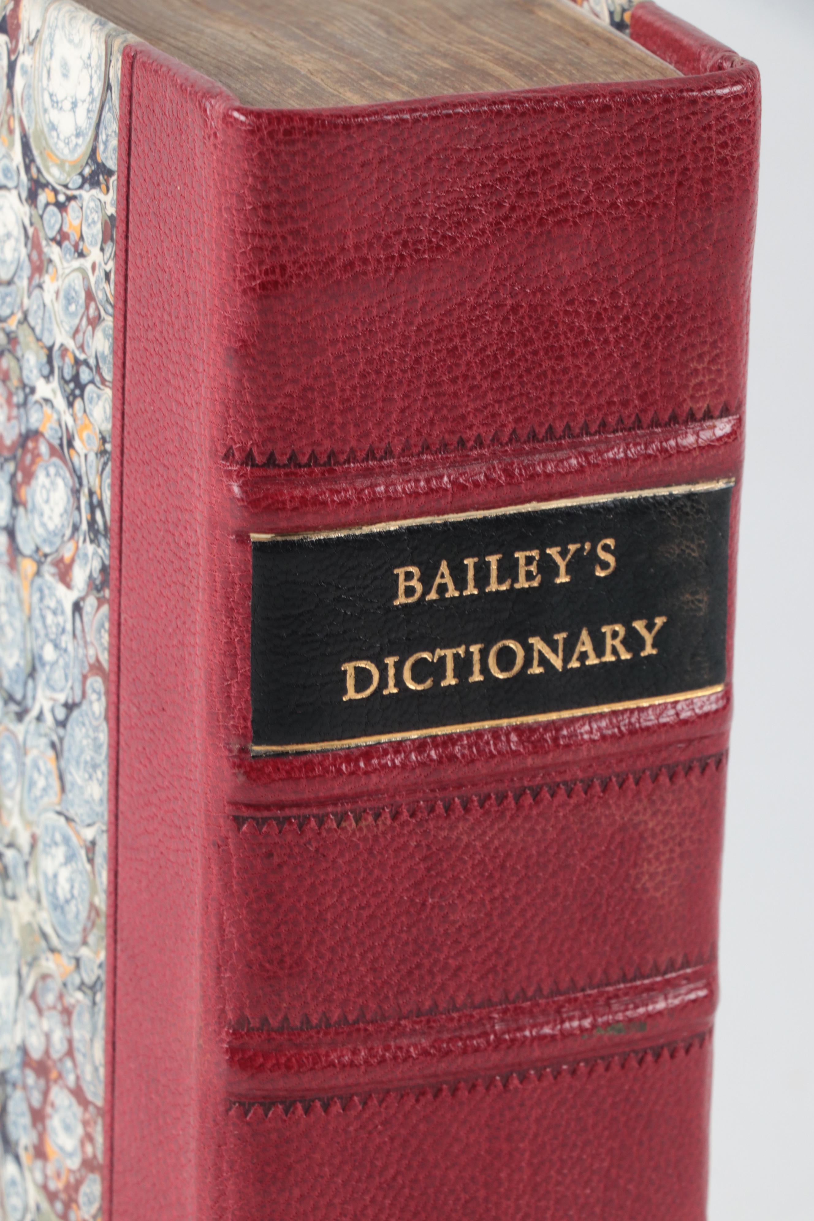 "An Universal Etymological English Dictionary" by Nathan Bailey, Late 18th C.