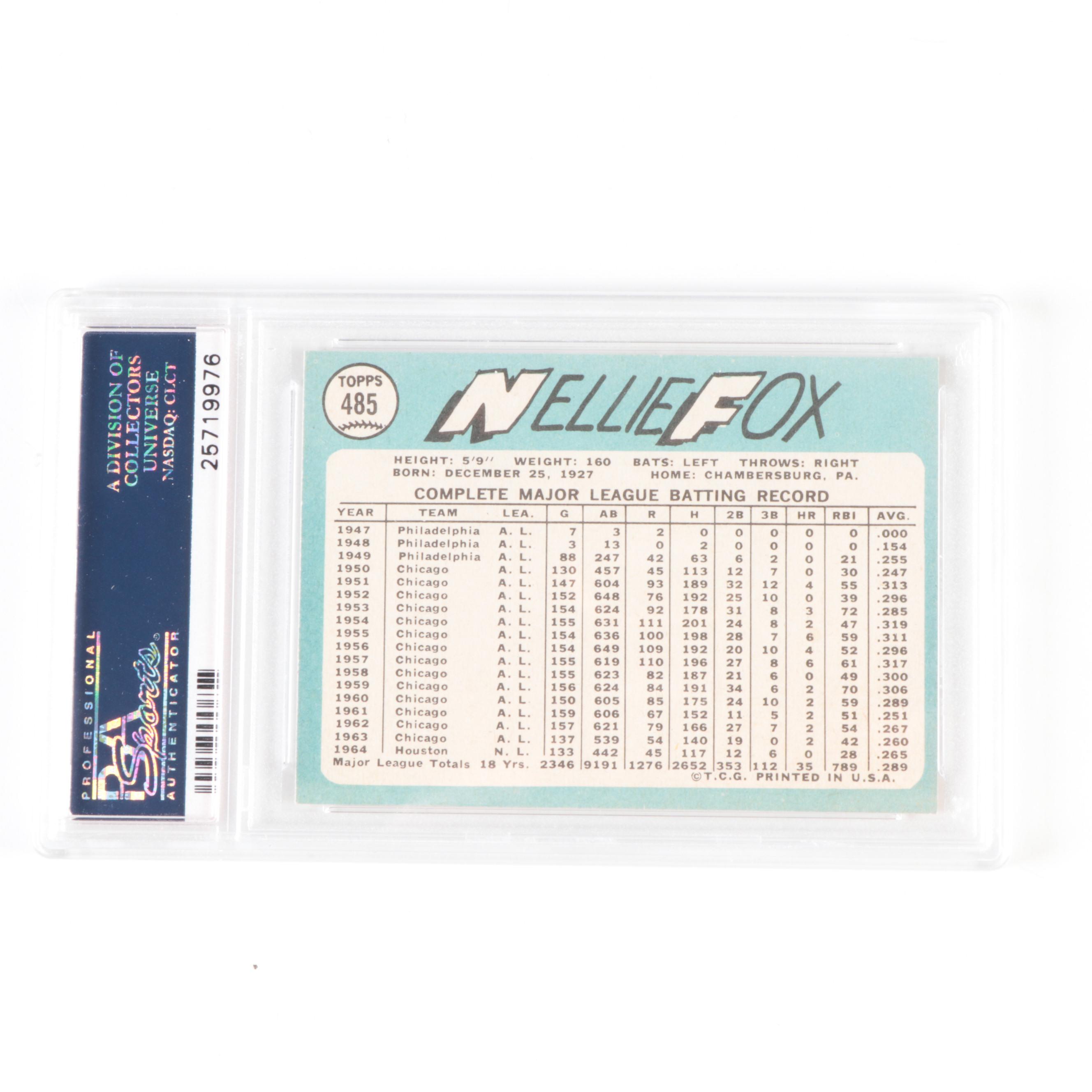 1965 Topps PSA Graded Nellie Fox, More Baseball Card Collection