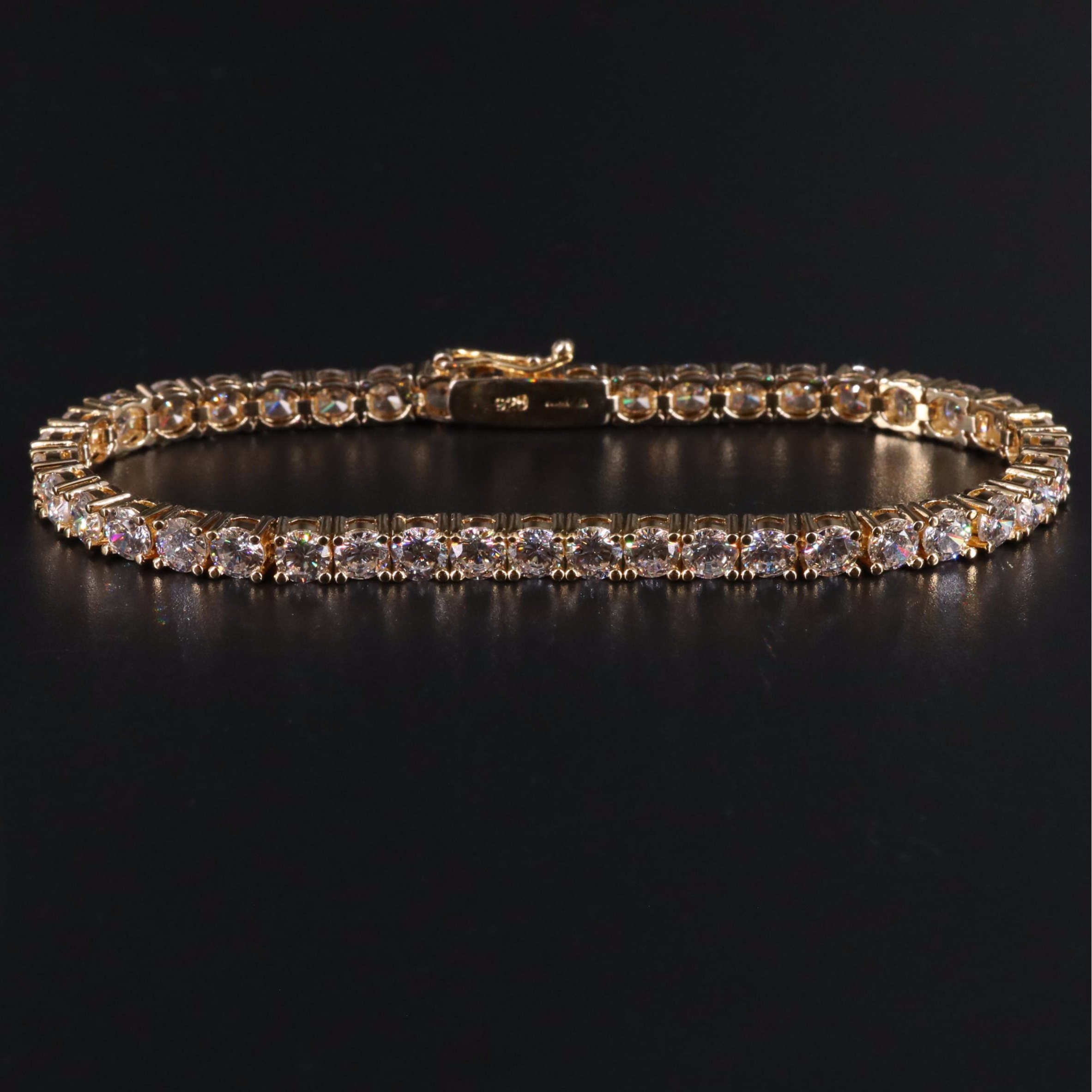Sterling Silver Cubic Zirconia Bracelet