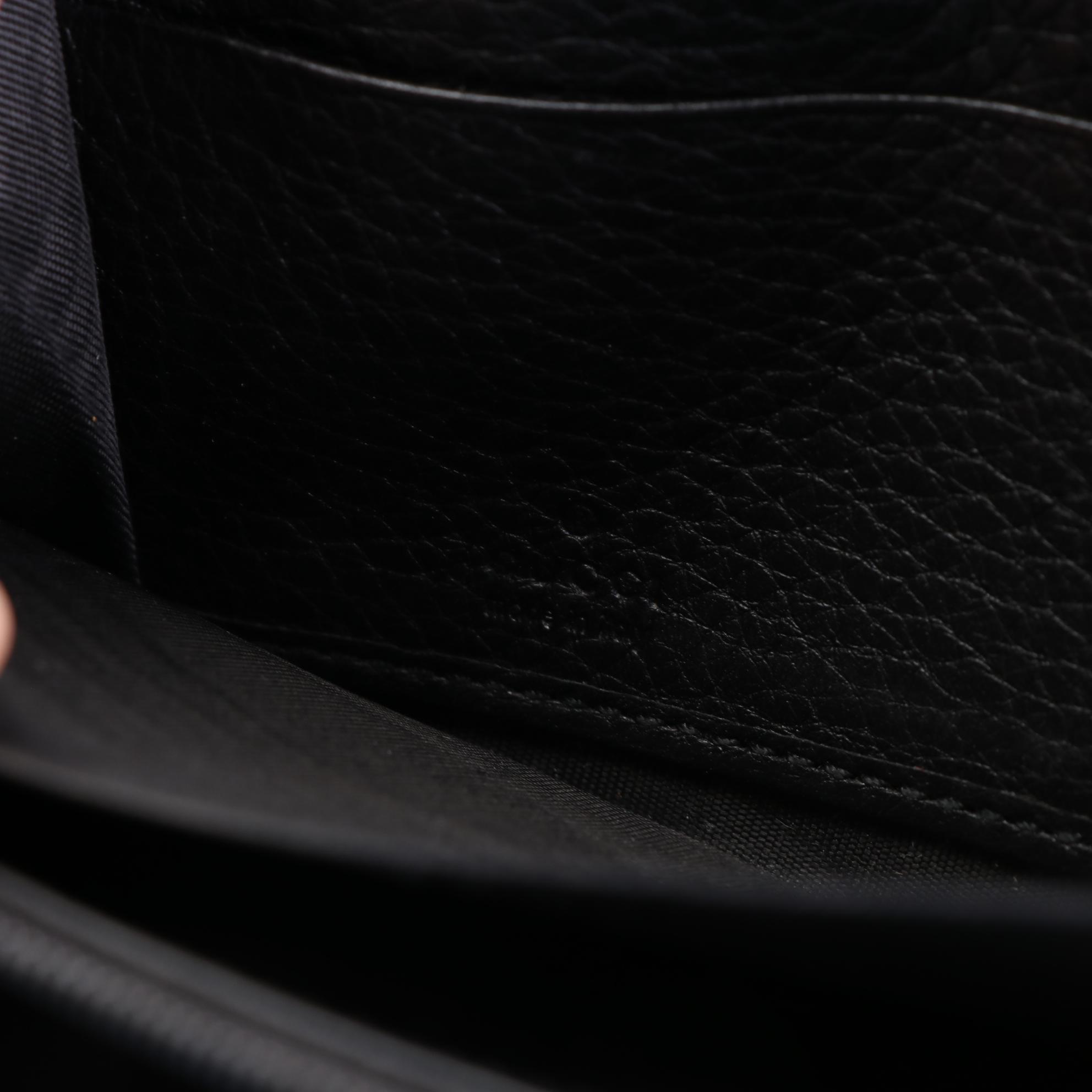 Gucci Interlocking GG Soho Zip Around Wallet in Leather with Box