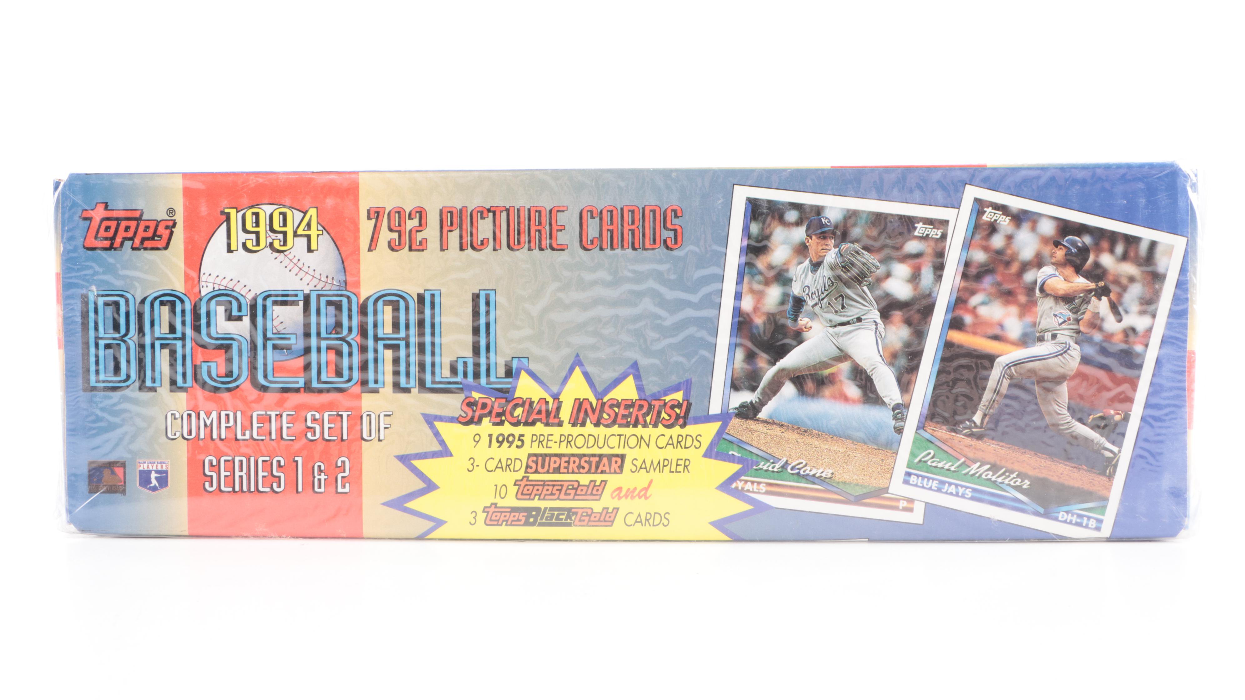 Topps Baseball Card Sealed, Unsealed Sets With Jeter, Aaron, Ryan, More, 1990s