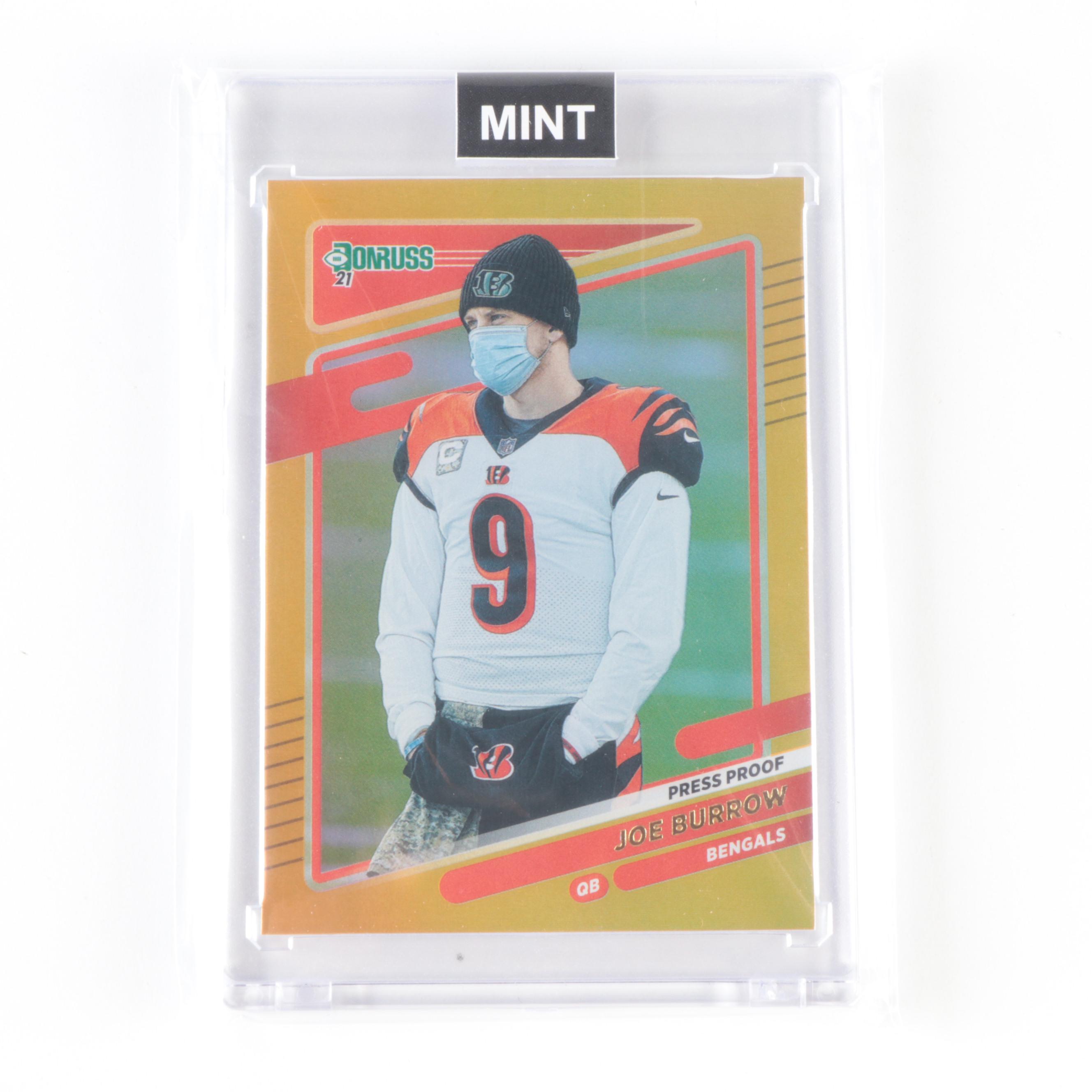 2021 Panini, Other Slabbed Football Cards With Rookie Chase, Burrow, McPherson