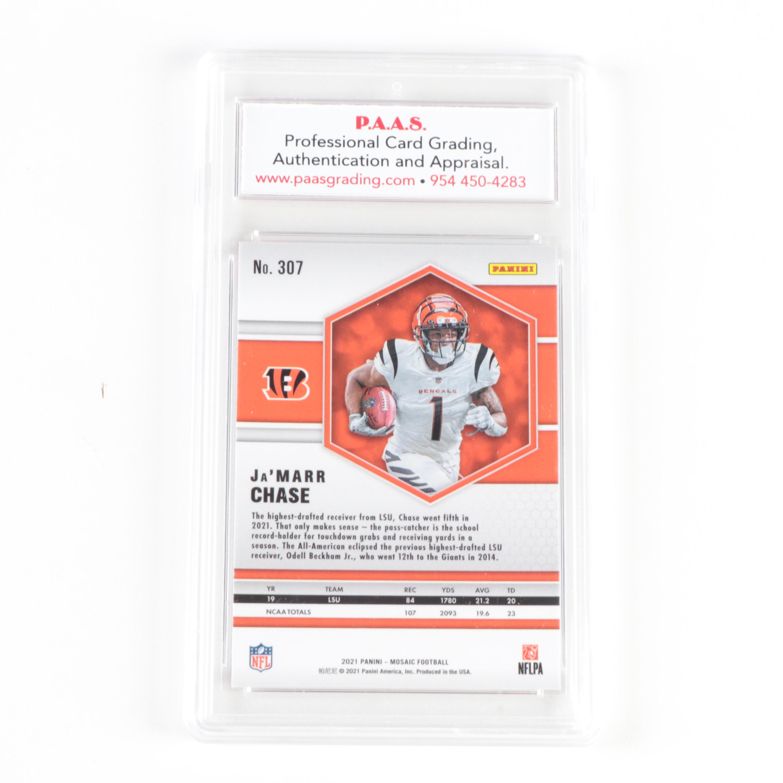 Panini Mosaic, Chronicles Slabbed Football Rookie Cards With Burrow, Chase, More