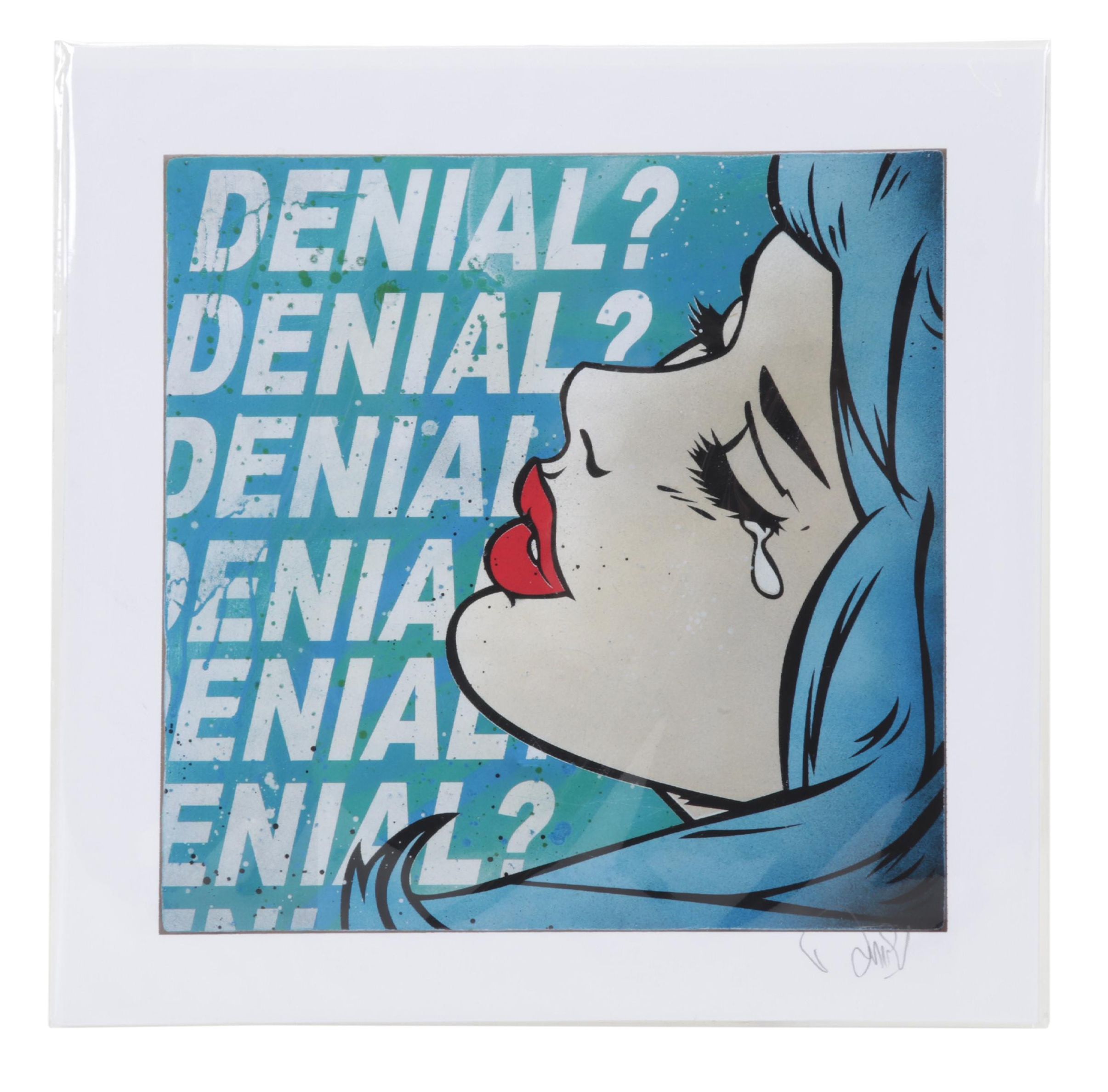 Denial Pop Art Giclée "Denial Denial Denial," 21st Century