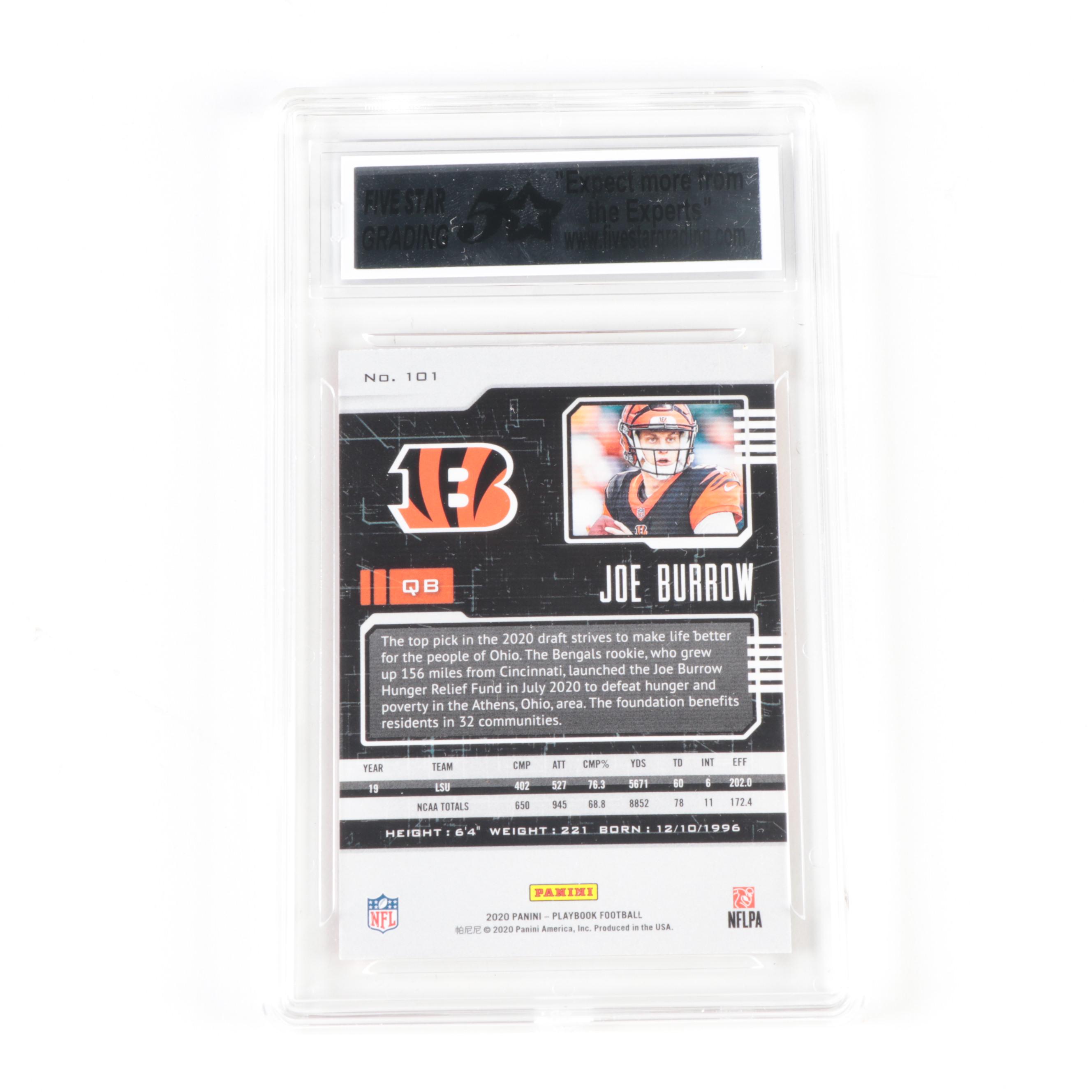 Panini Slabbed Football Rookie Cards With Burrow, Chase, Jefferson, 2020–2021