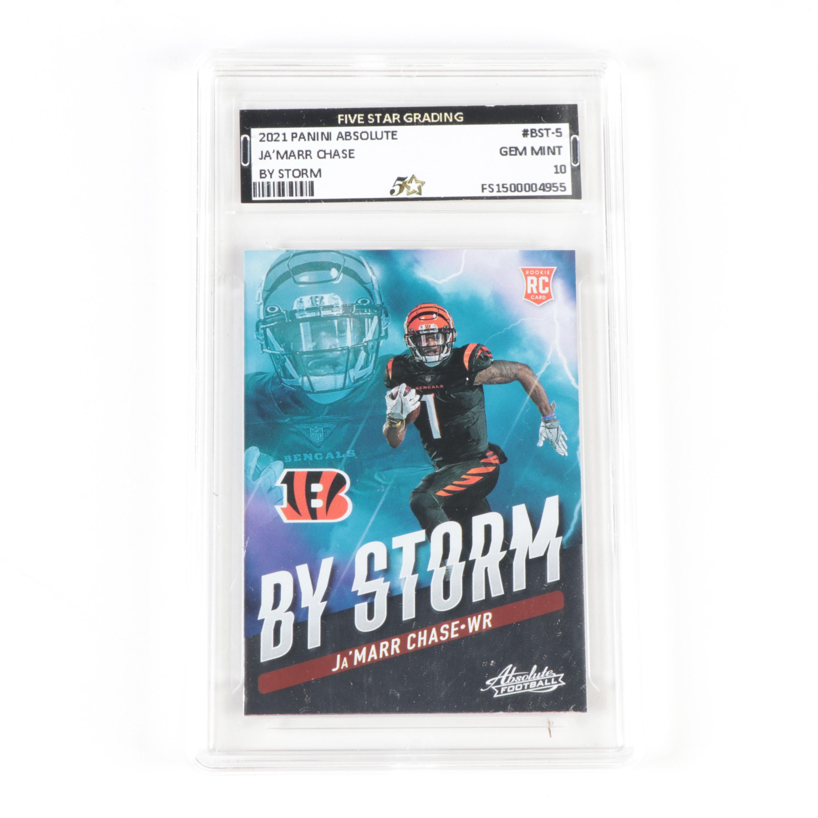 Panini Slabbed Football Rookie Cards With Burrow, Chase, Jefferson, 2020–2021