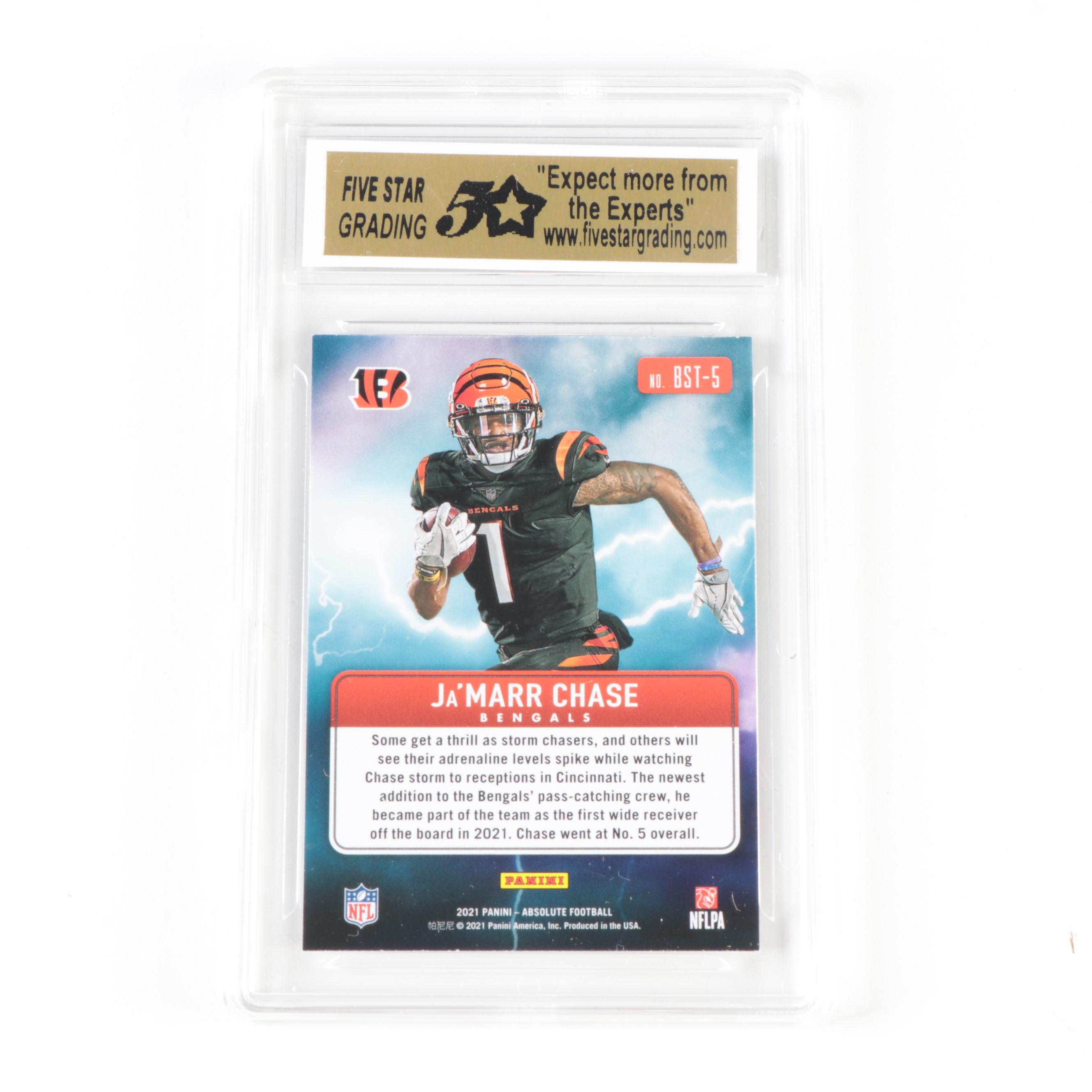 Panini Slabbed Football Rookie Cards With Burrow, Chase, Jefferson, 2020–2021