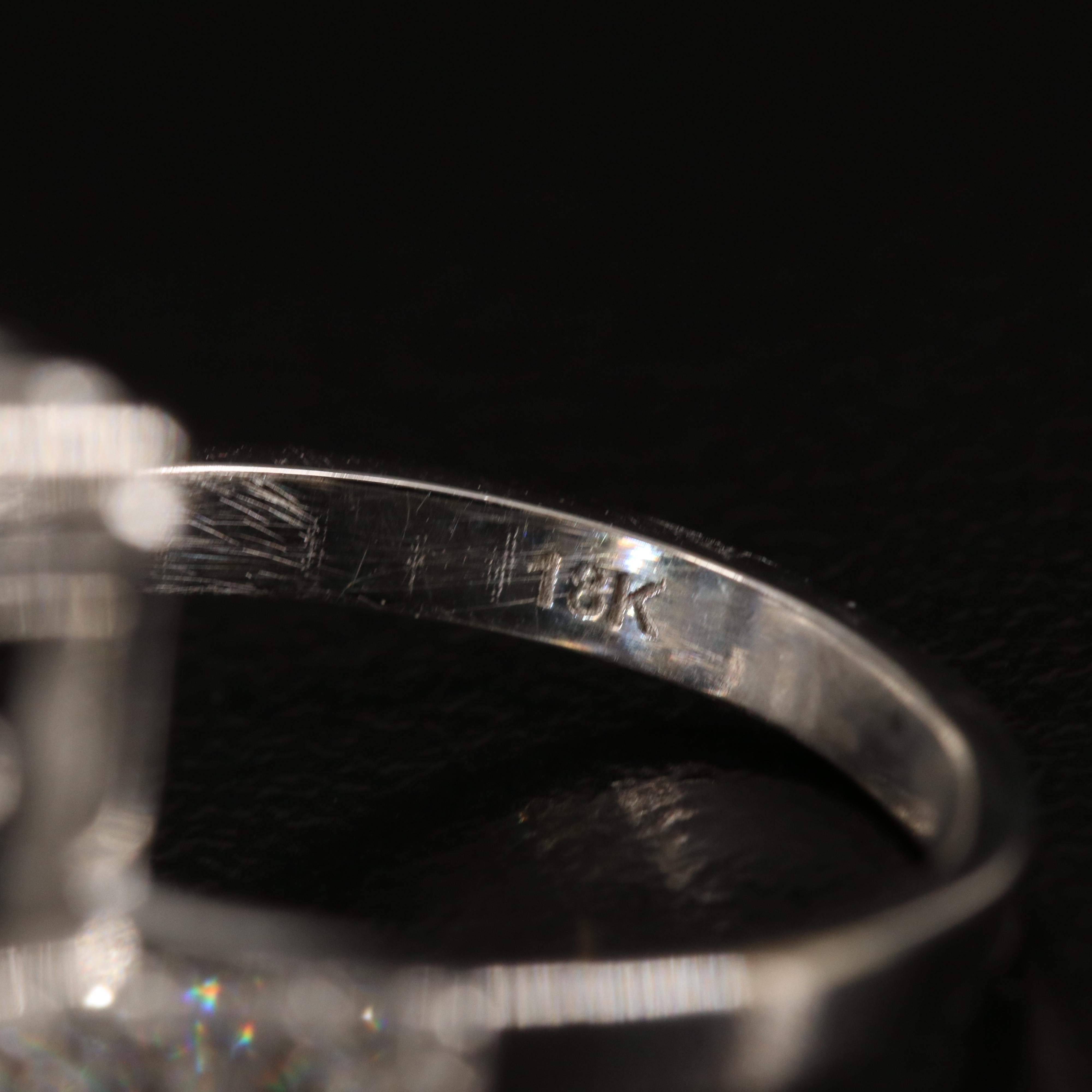 18K 9.03 CT Aquamarine and Diamond Ring