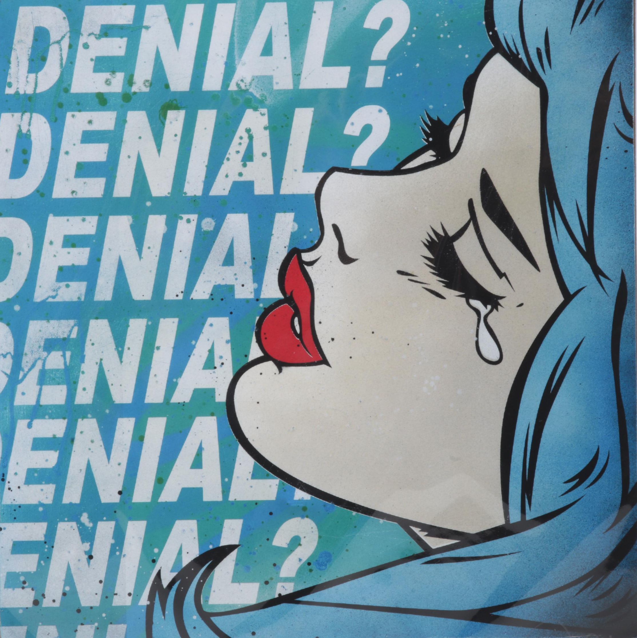 Denial Pop Art Giclée "Denial Denial Denial," 21st Century