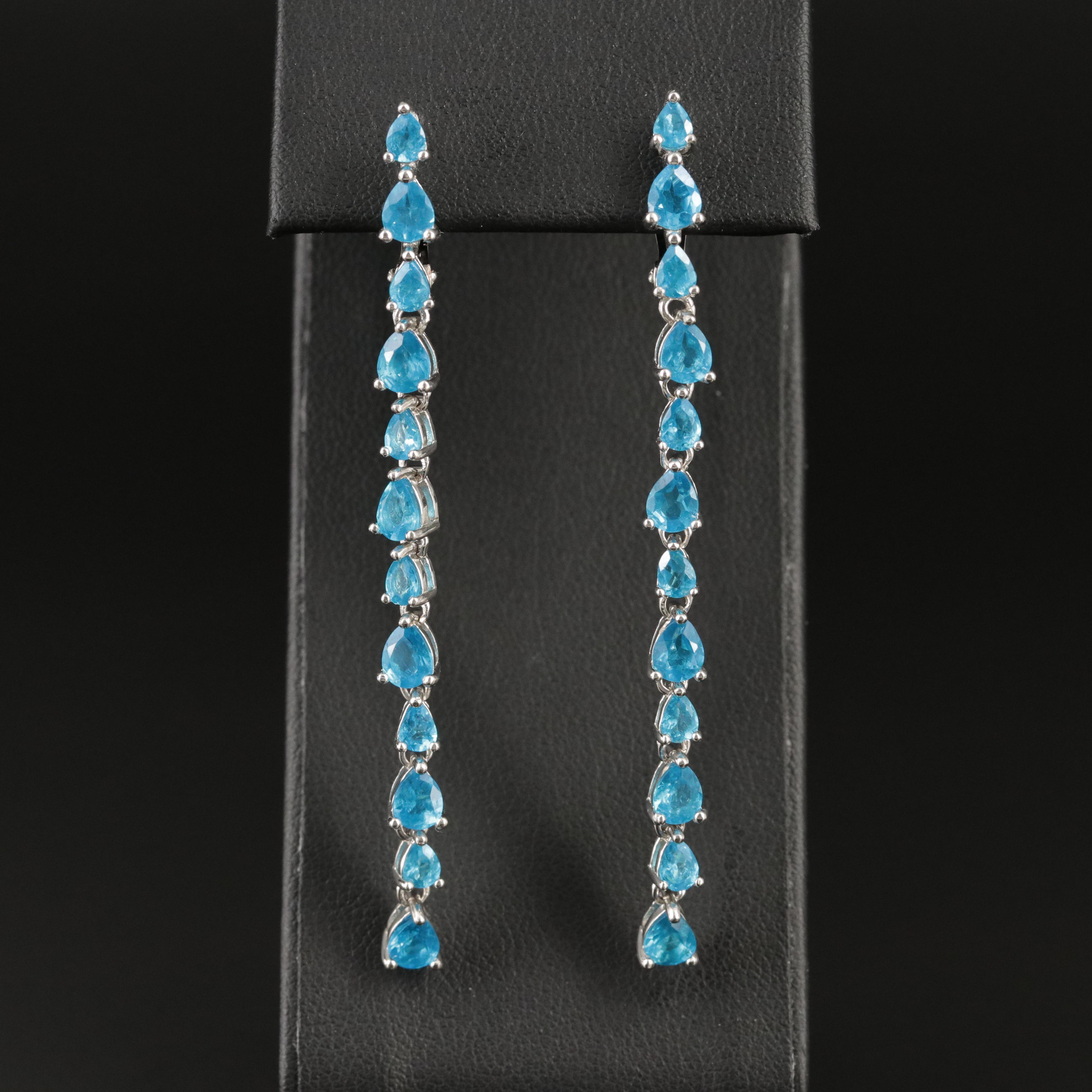Sterling Apatite Earrings