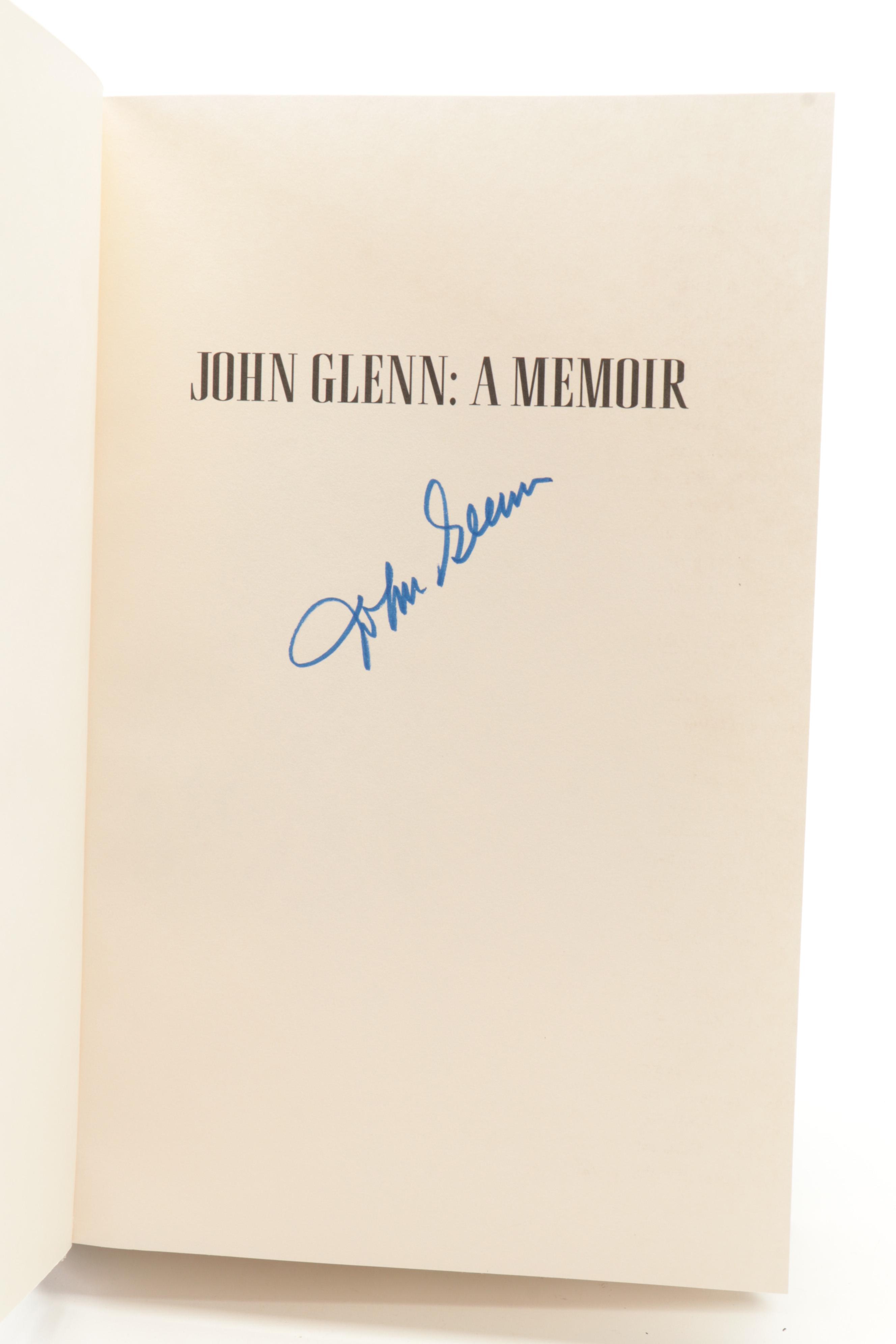 Signed First Edition "John Glenn: A Memoir" by John Glenn with Nick Taylor, 1999