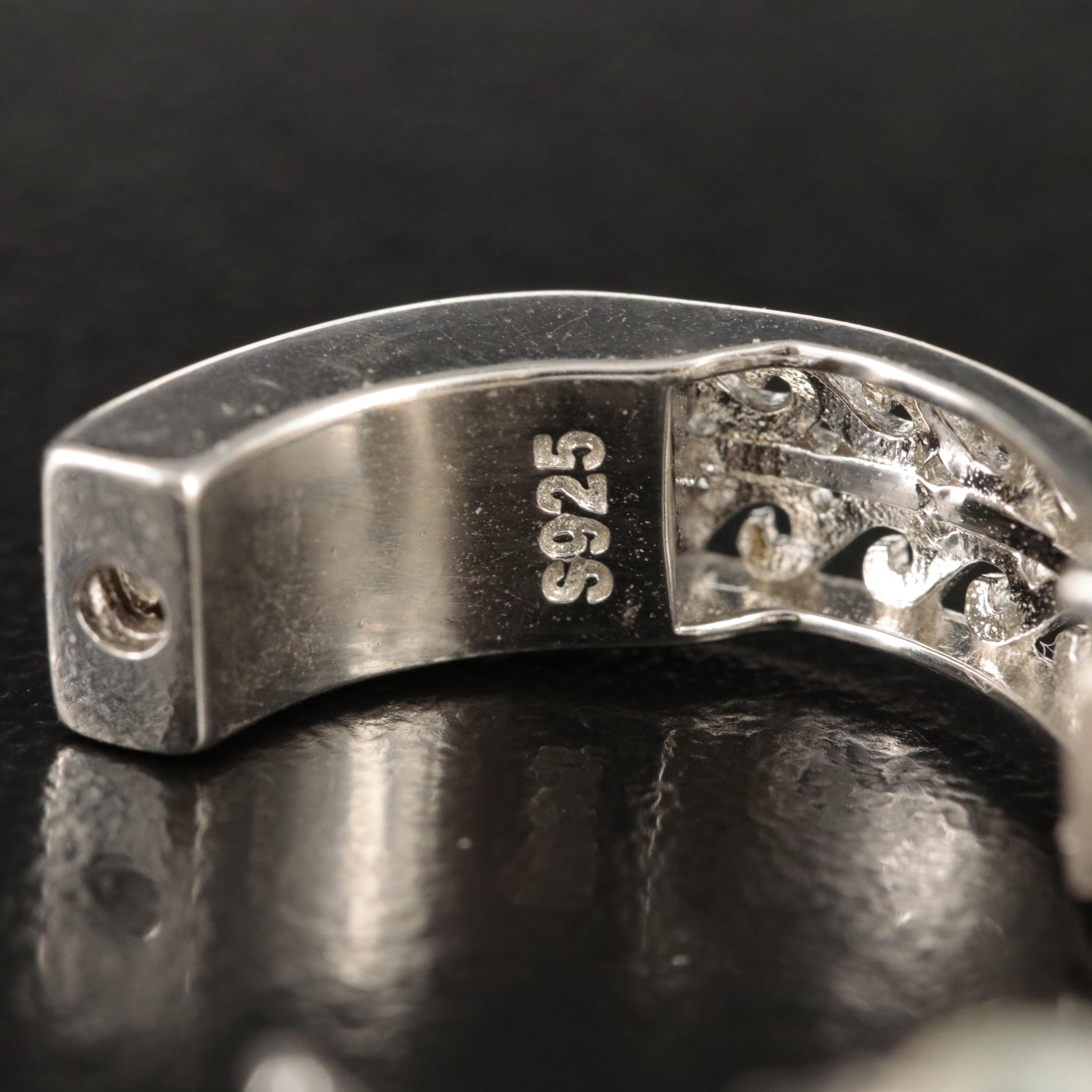 Sterling Opal Huggies