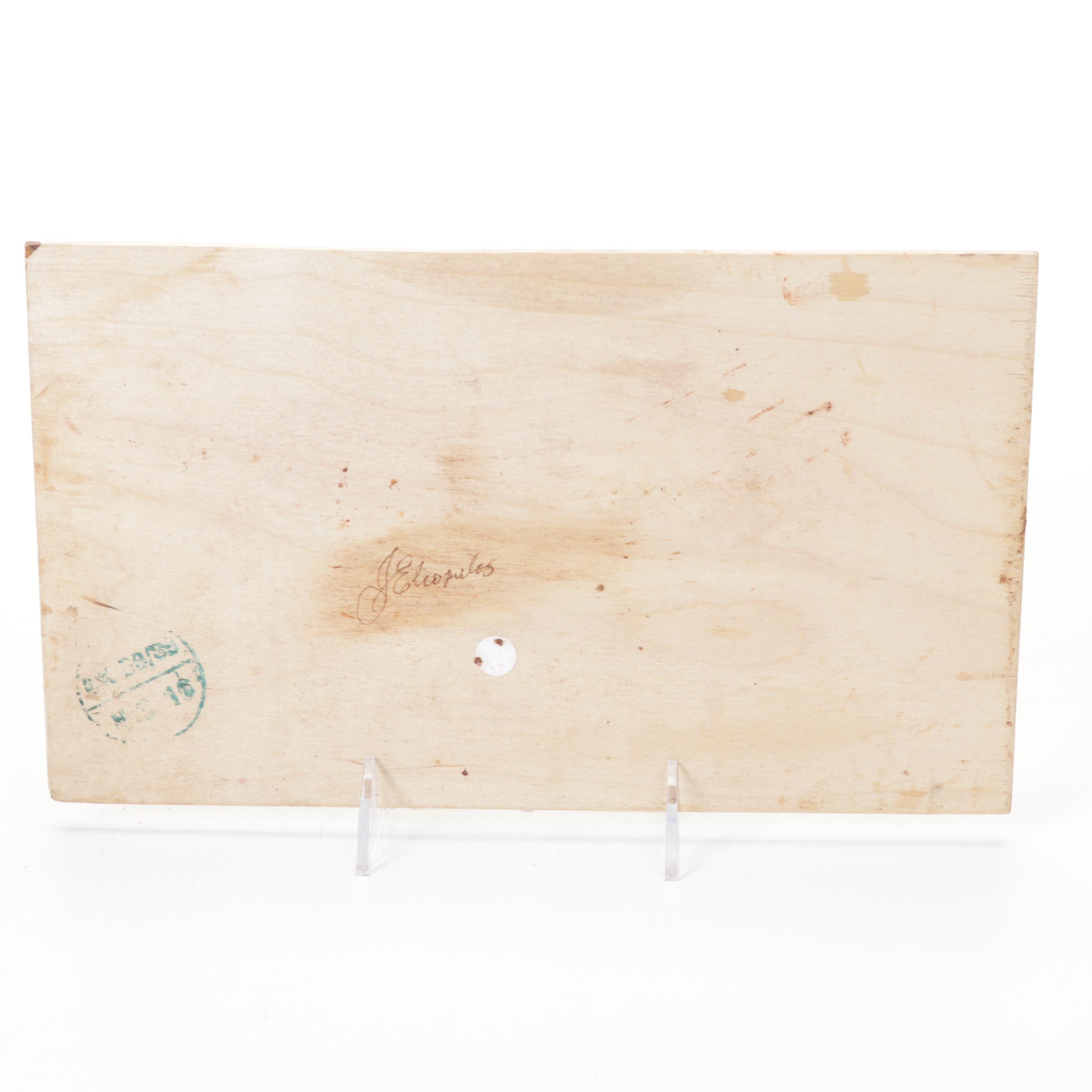 Jim Eliopulos Turned and Live Edge Box Elder Bowls and Hand-Painted Mallard Art