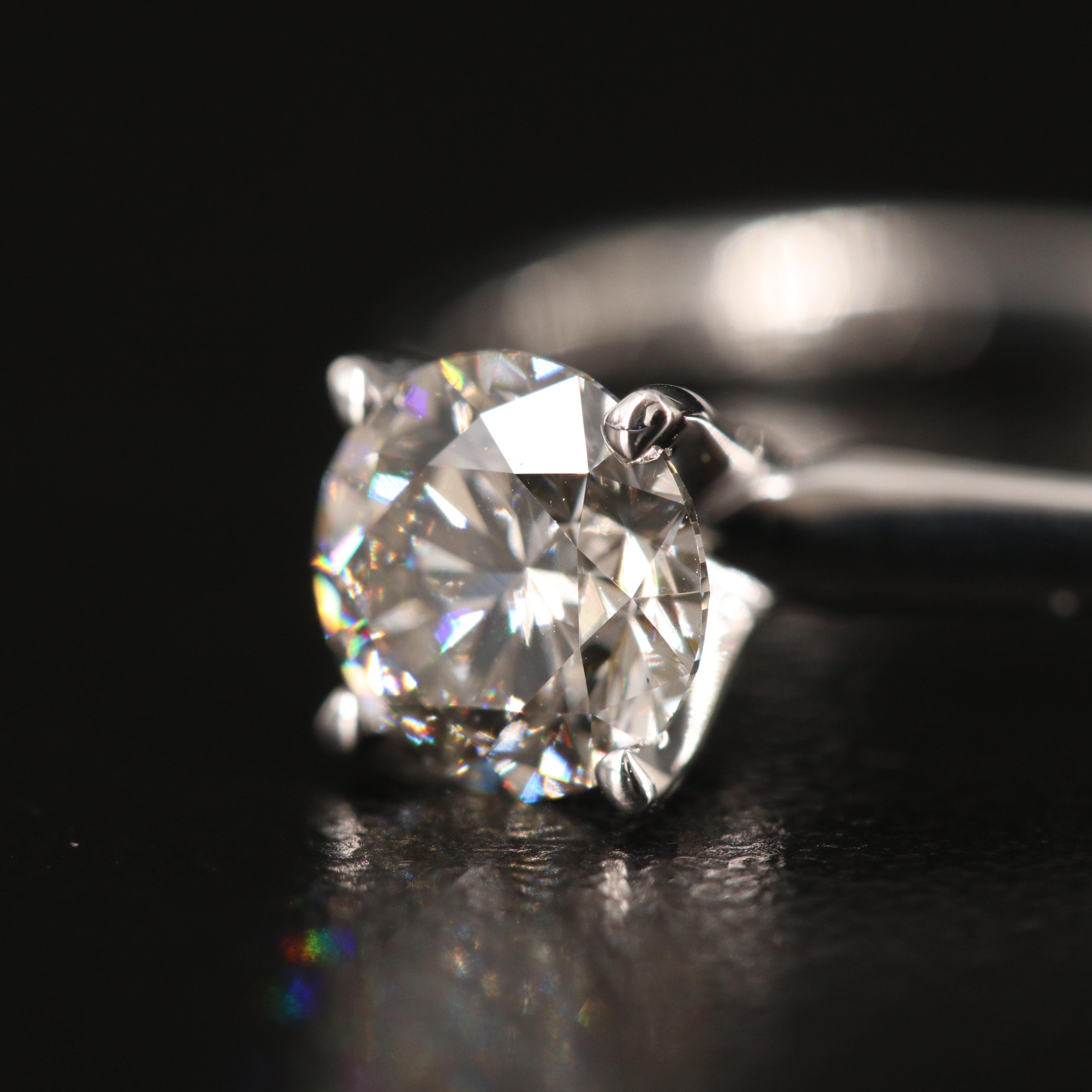 14K 1.04 CT Lab Grown Diamond Solitaire Ring