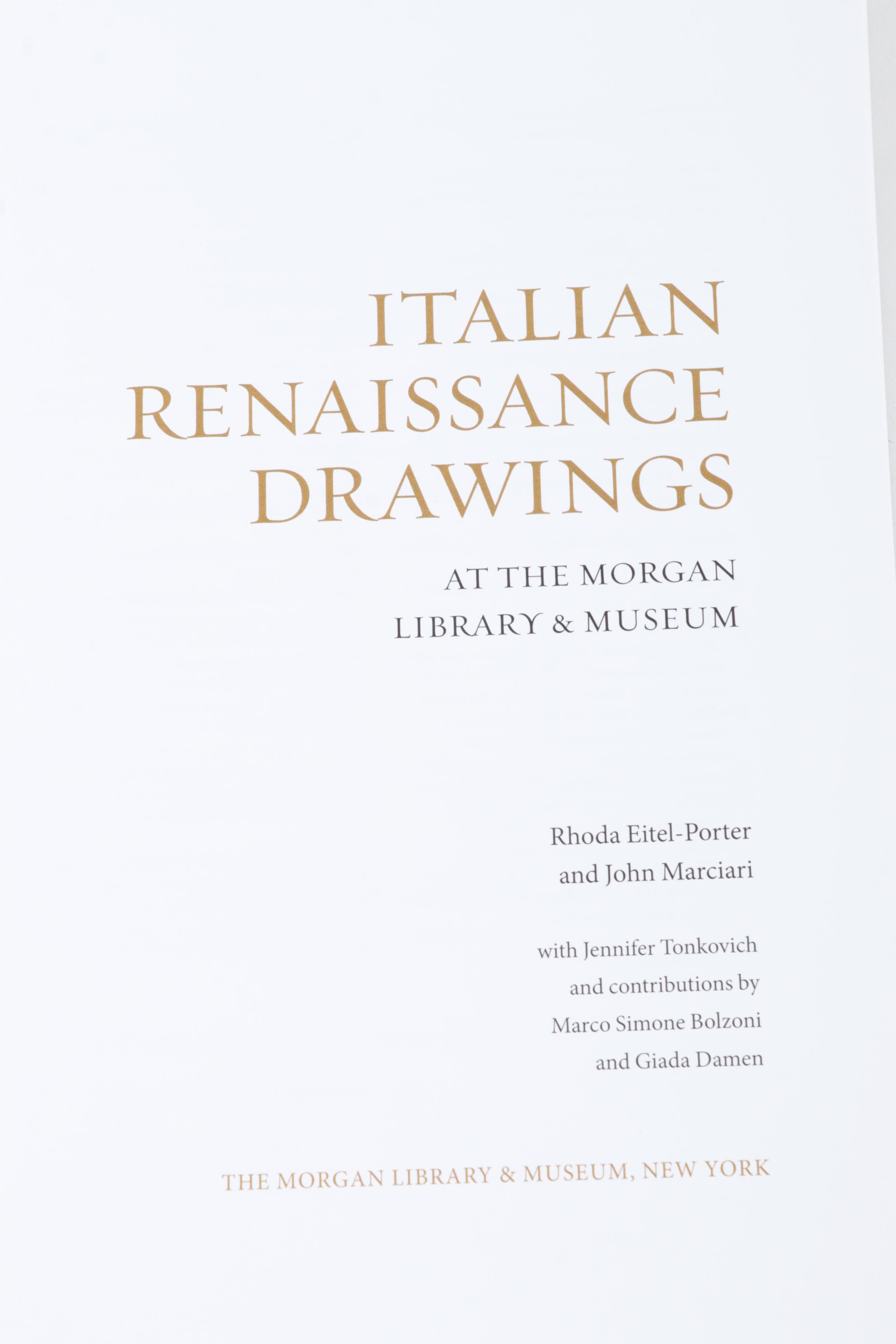 "Italian Renaissance Drawings" by Rhoda Eitel-Porter and More Art Books
