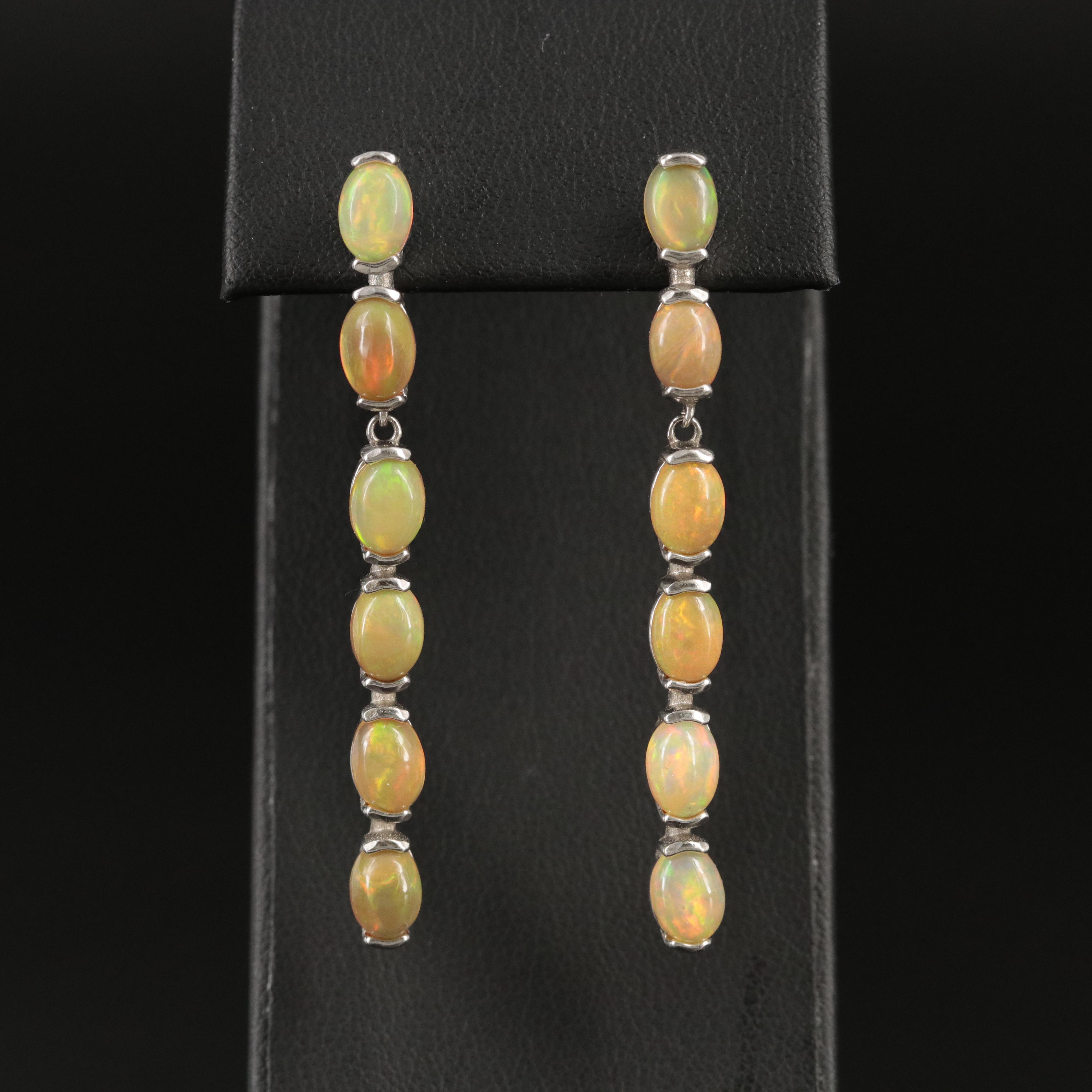 Sterling Opal Earrings