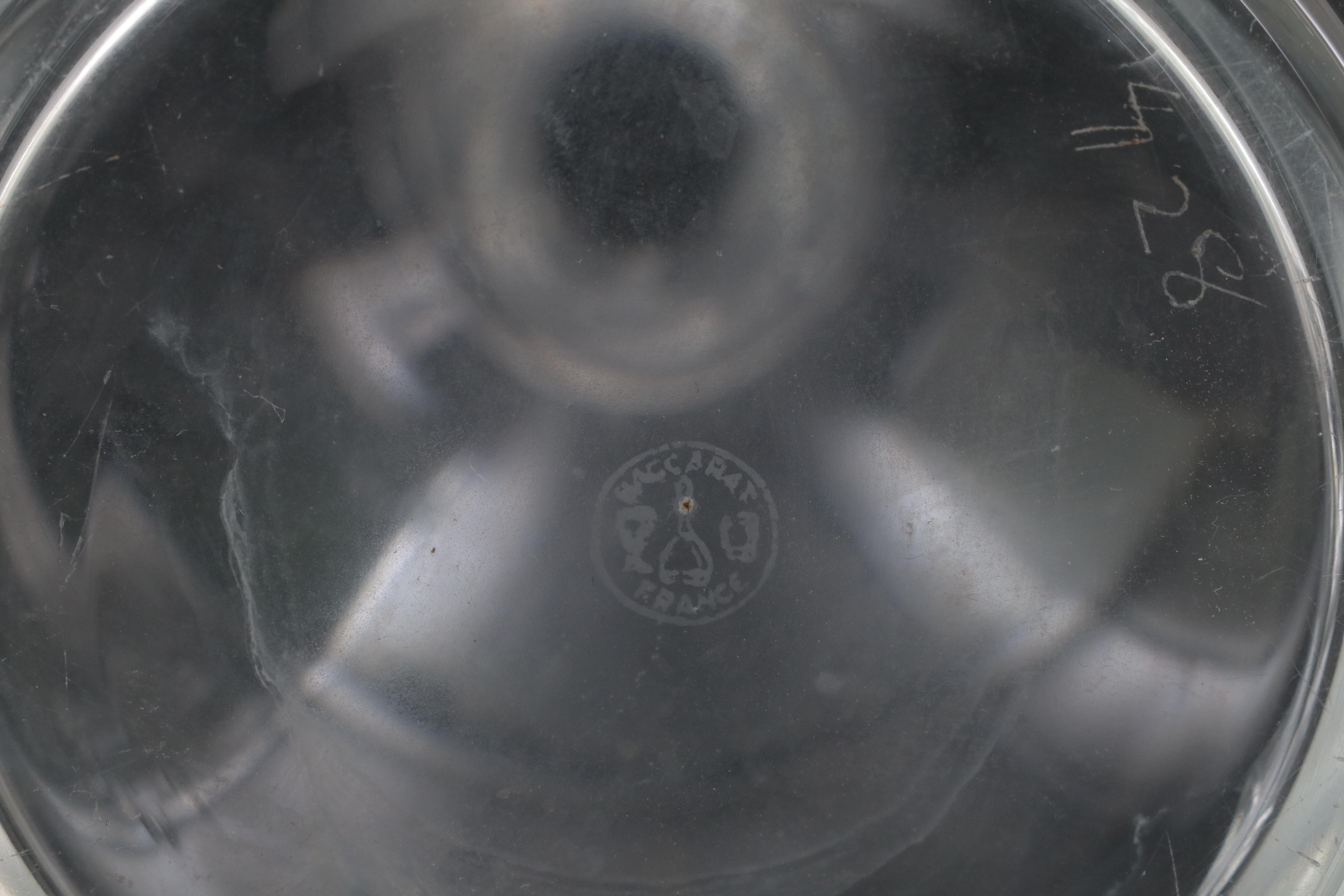 Baccarat "Embassy" and Other Crystal and Glass Decanters and Vanity Bottle