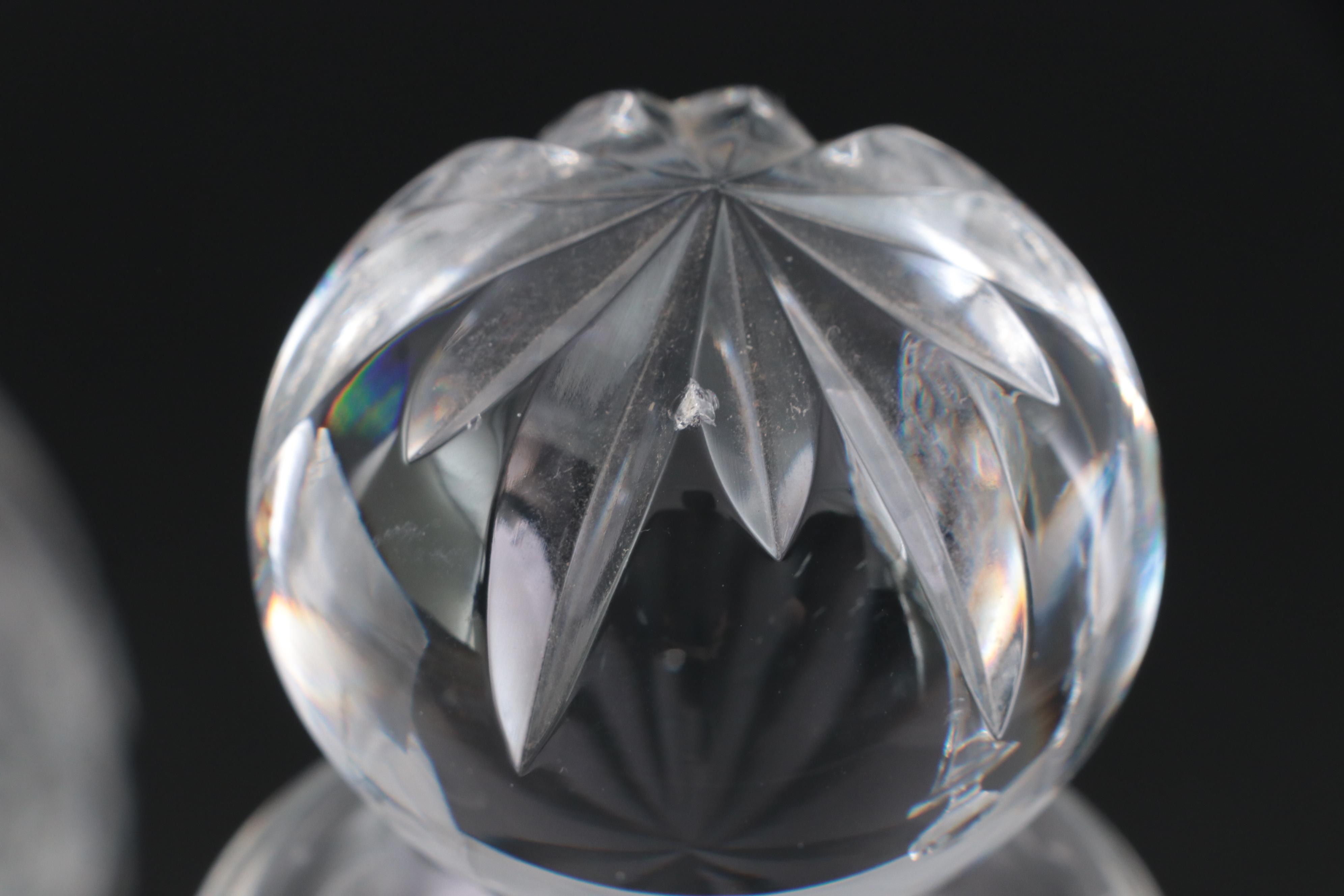 Baccarat "Embassy" and Other Crystal and Glass Decanters and Vanity Bottle