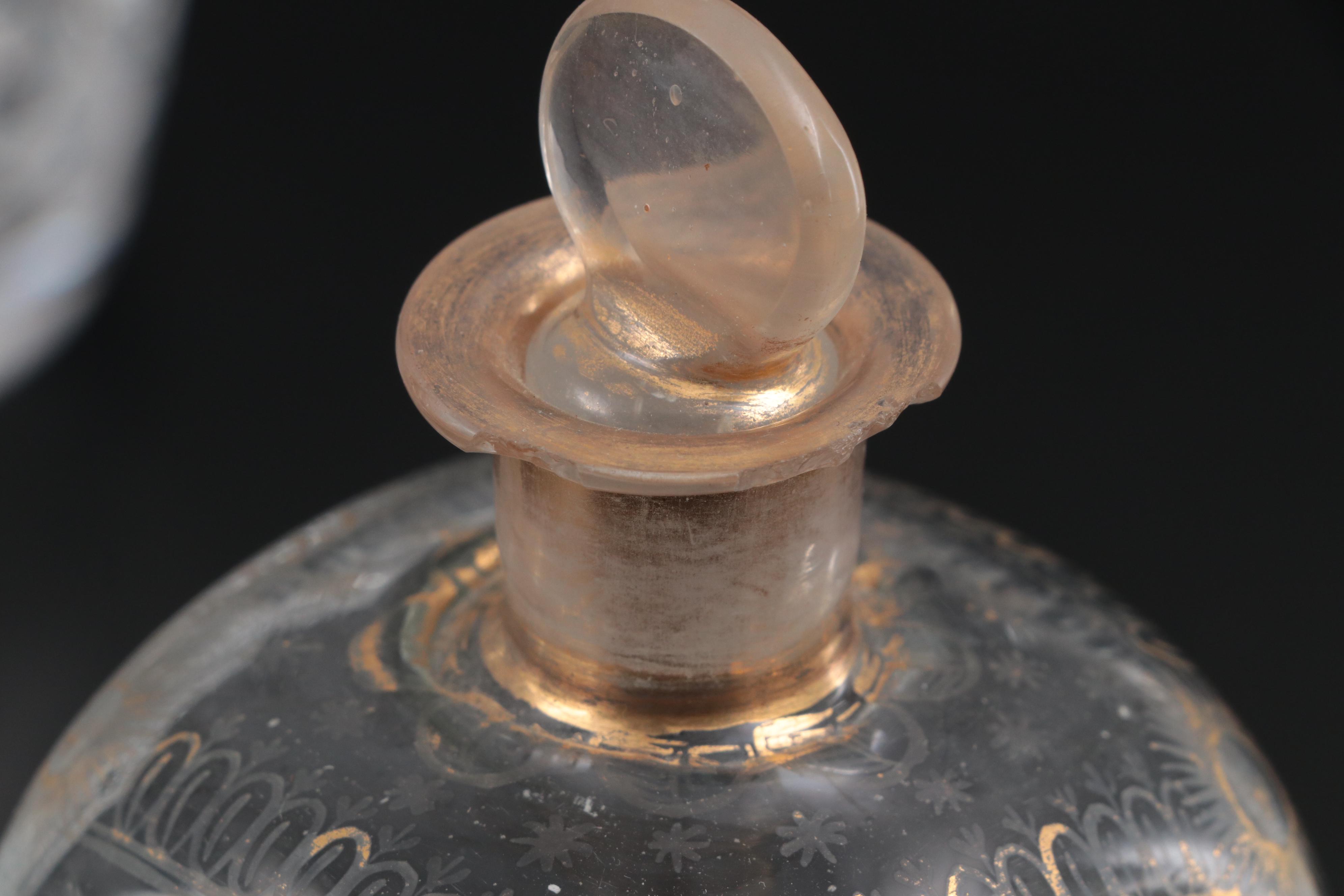 Baccarat "Embassy" and Other Crystal and Glass Decanters and Vanity Bottle