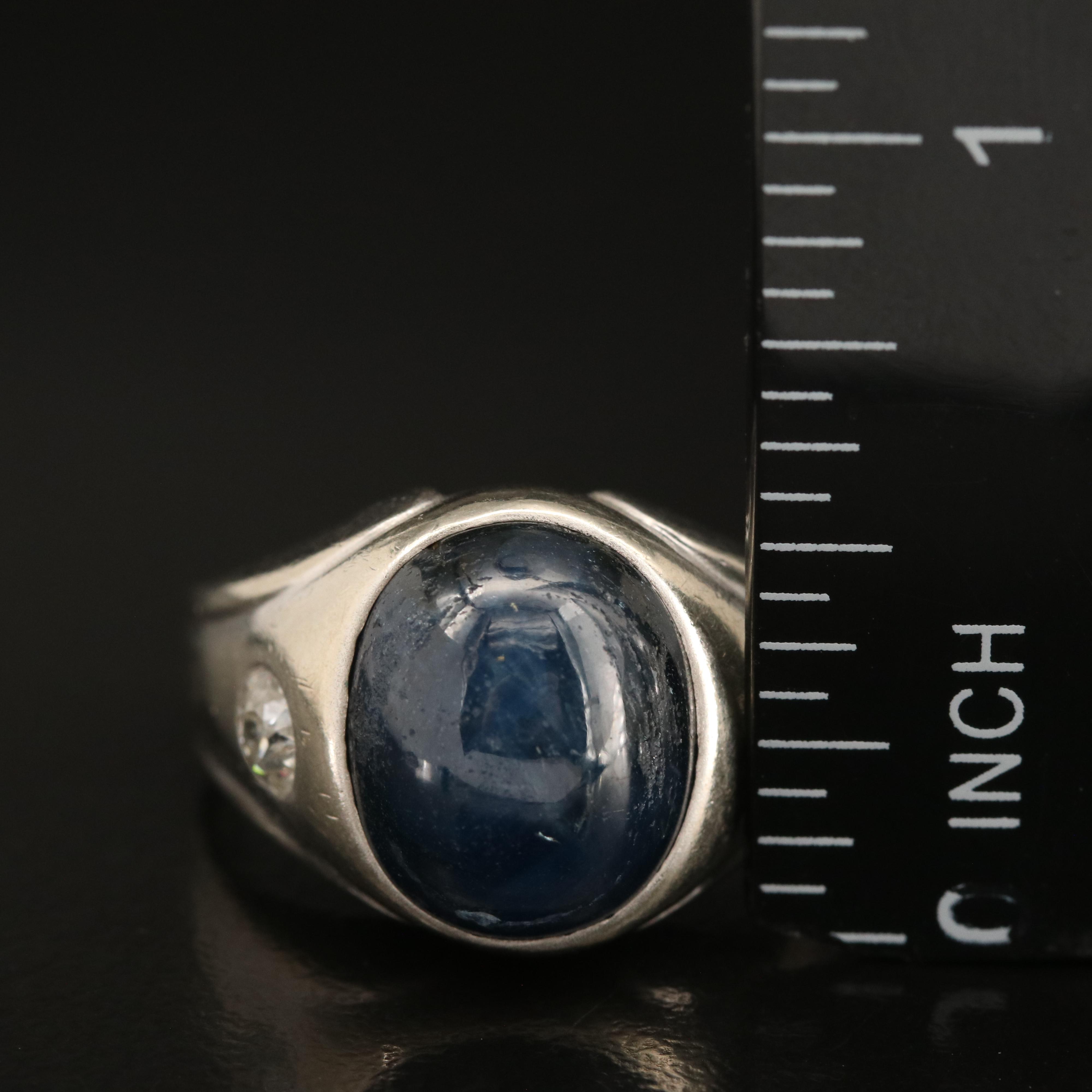 14K Sapphire and Diamond Ring