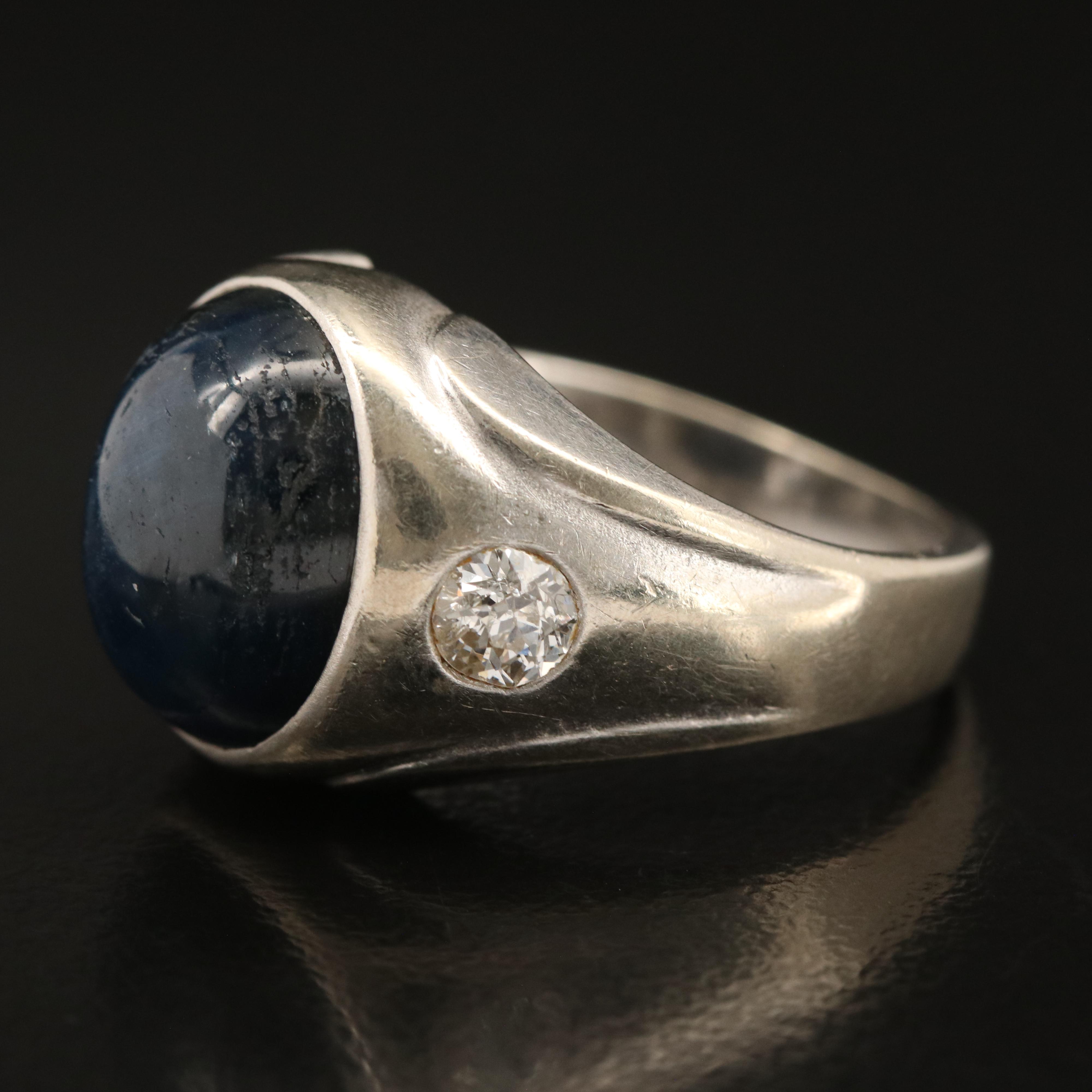 14K Sapphire and Diamond Ring