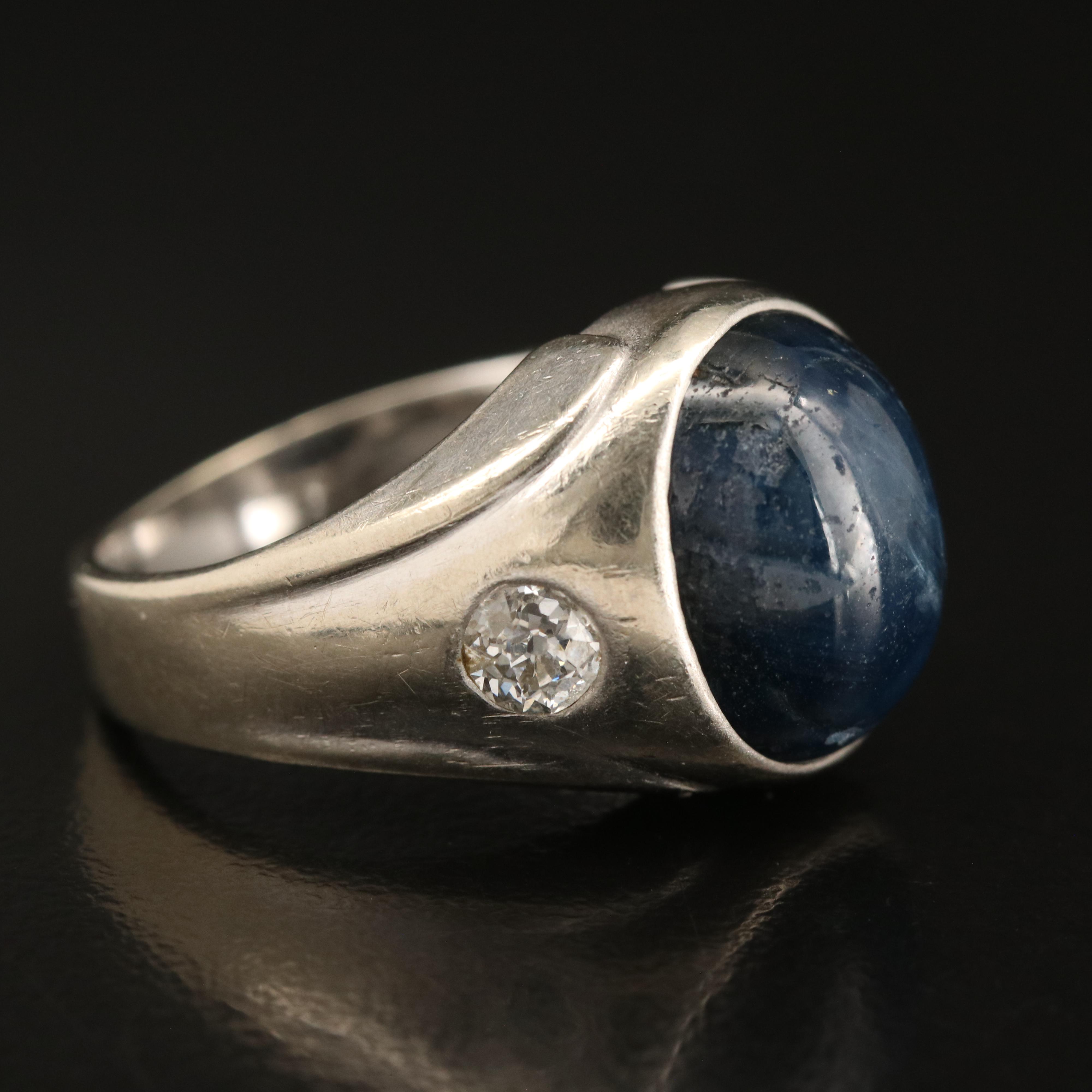 14K Sapphire and Diamond Ring