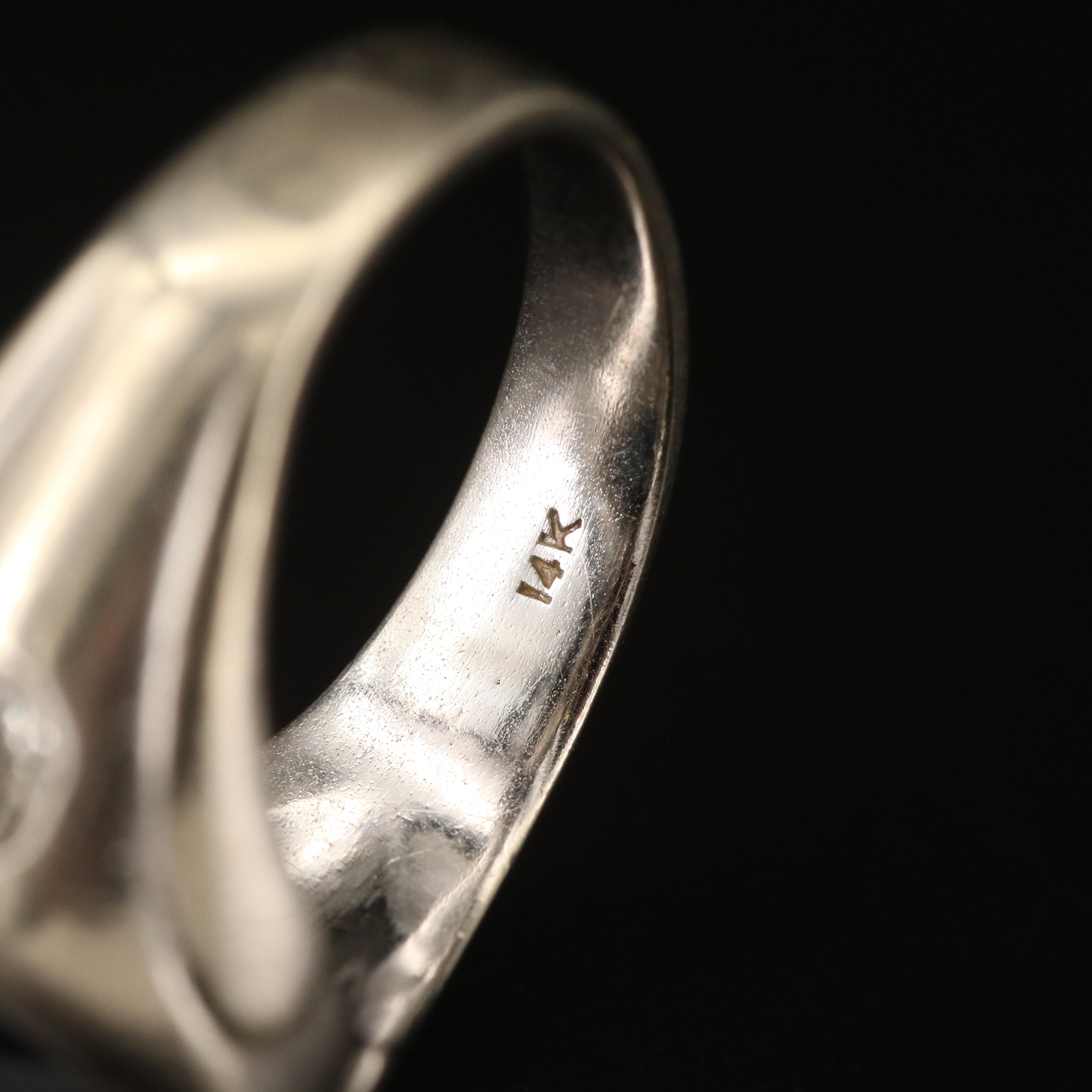 14K Sapphire and Diamond Ring