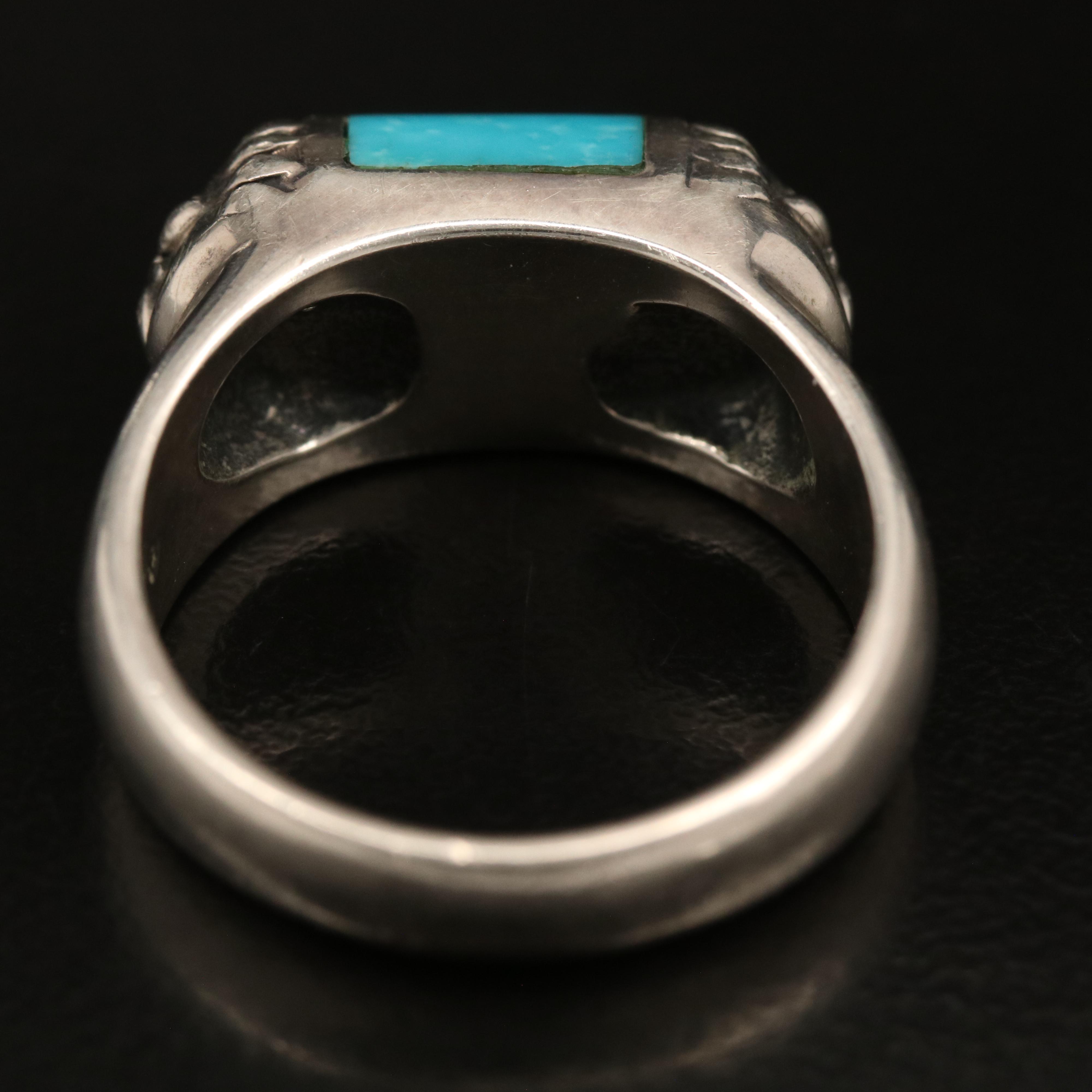 Relios Sterling Faux Turquoise Ring