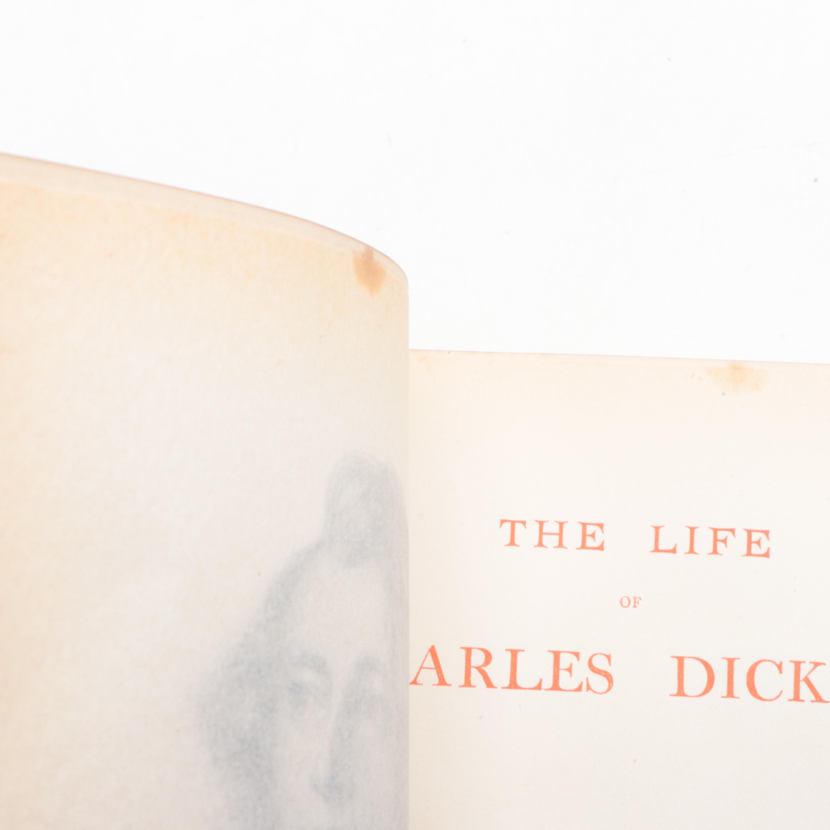 "The Life of Charles Dickens" Two-Volume Set by John Forster, 1899