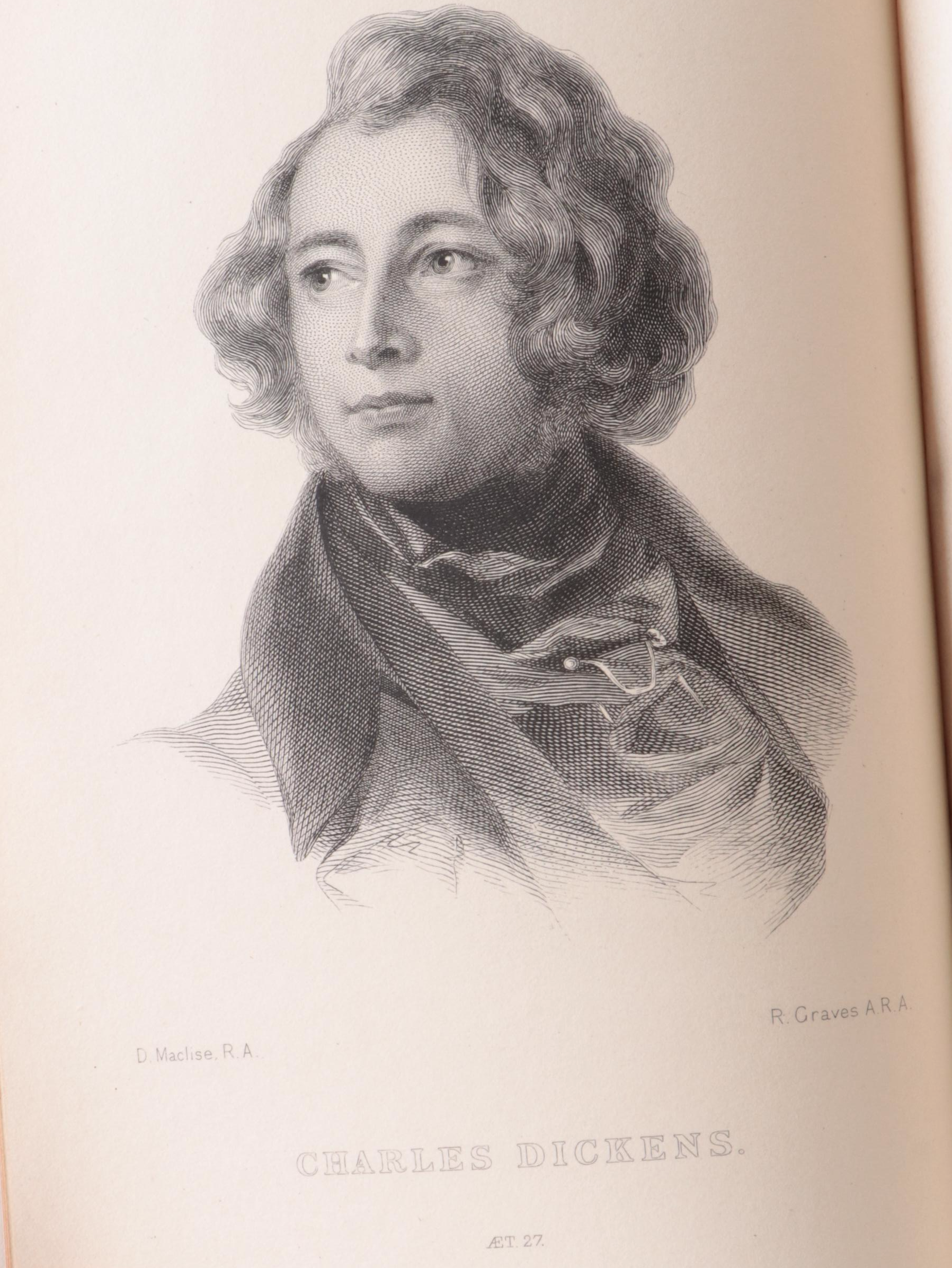 "The Life of Charles Dickens" Two-Volume Set by John Forster, 1899