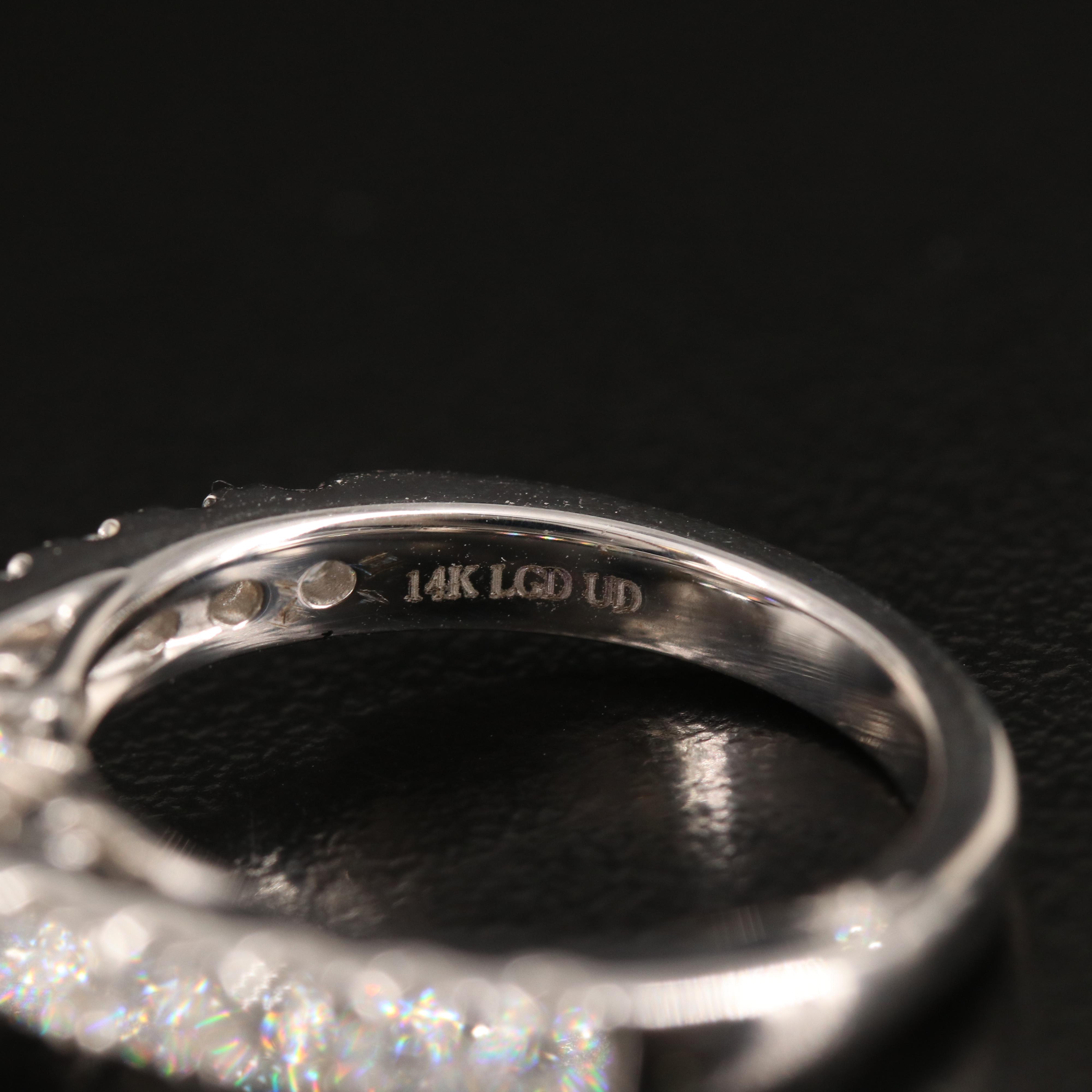 14K 2.98 CTW Lab Grown Diamond Ring and Band