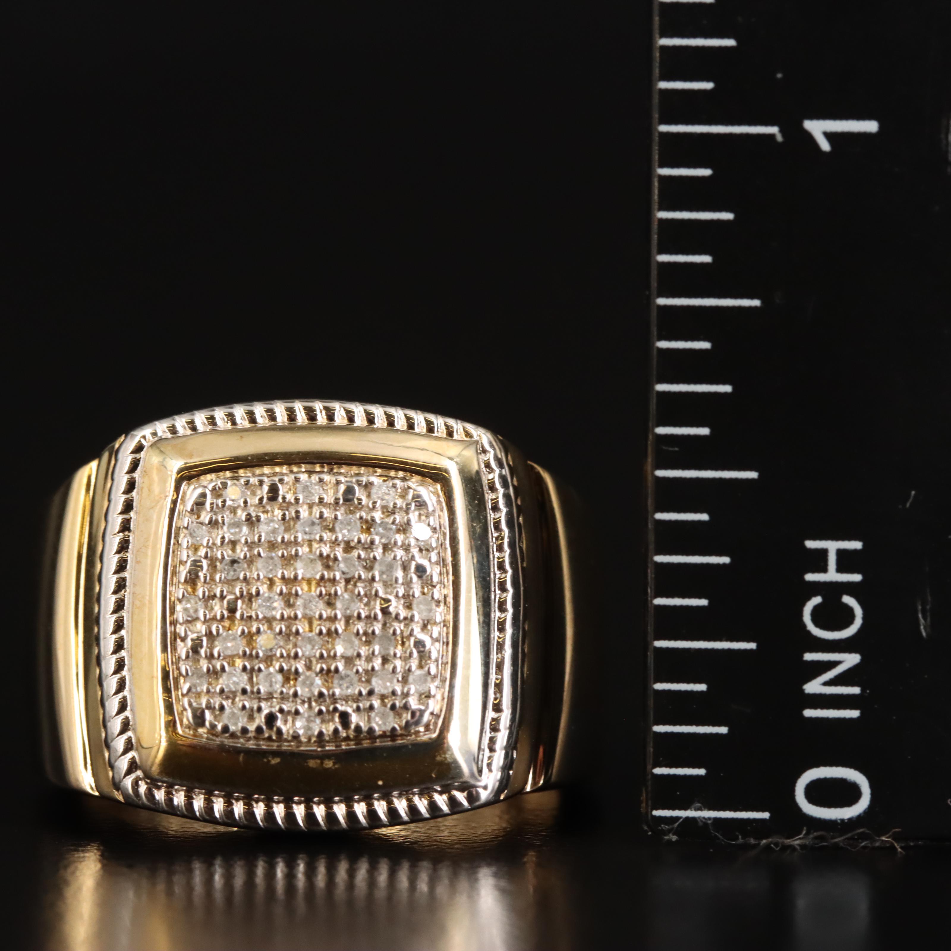 Sterling Diamond Ring