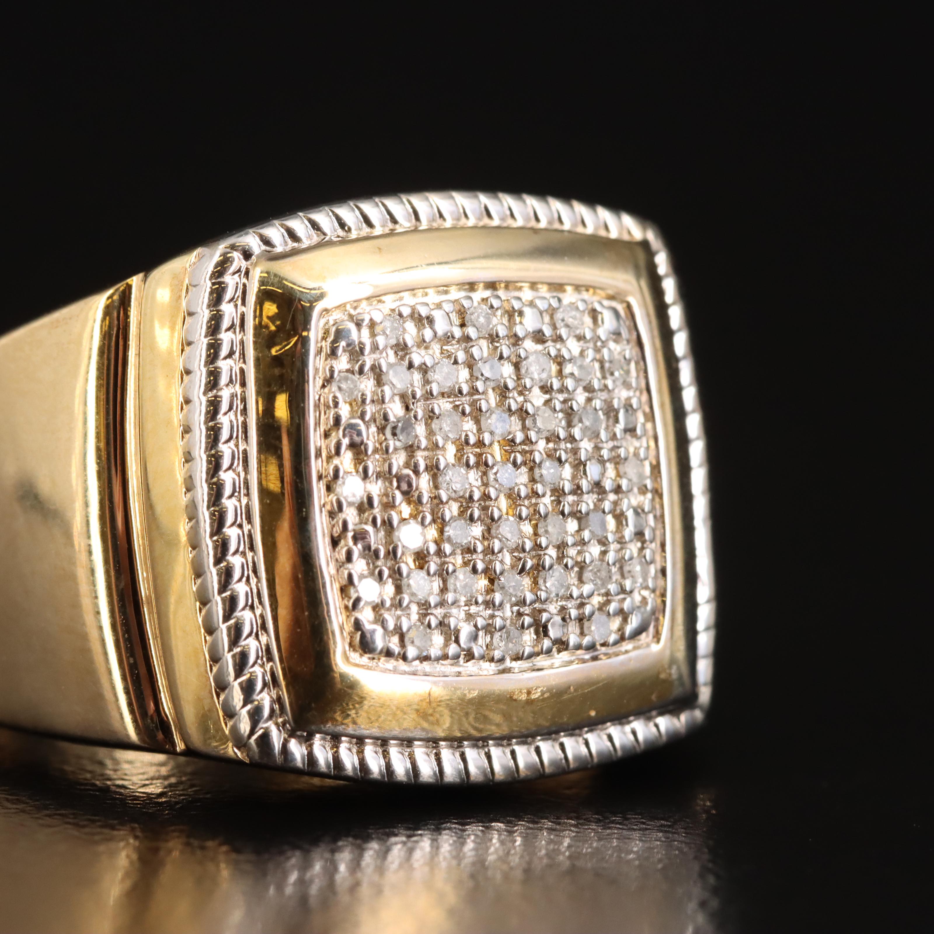 Sterling Diamond Ring