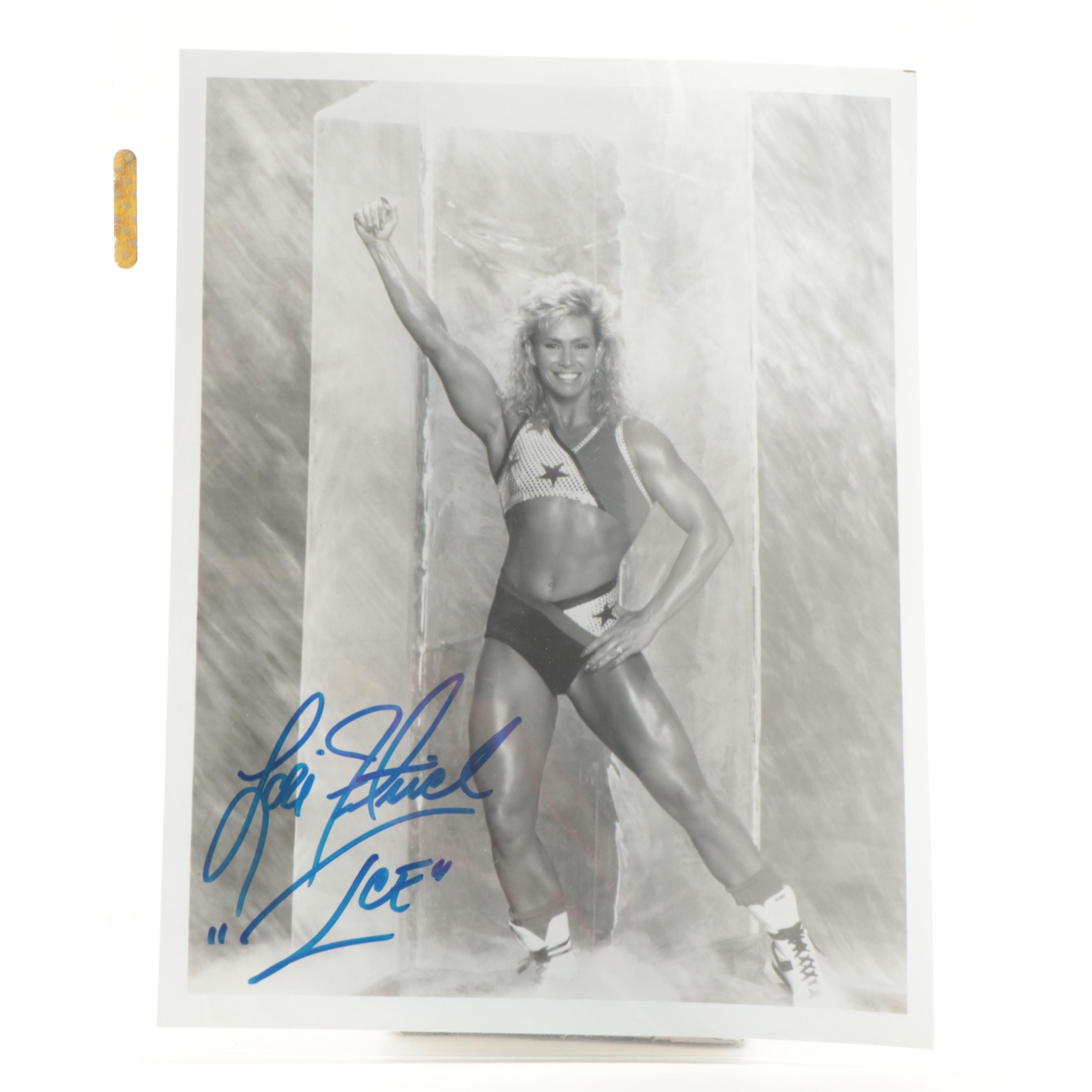 American Gladiators Lori Fetrick "Ice", Raye Hollitt "Zap!" Signed Giclee Prints