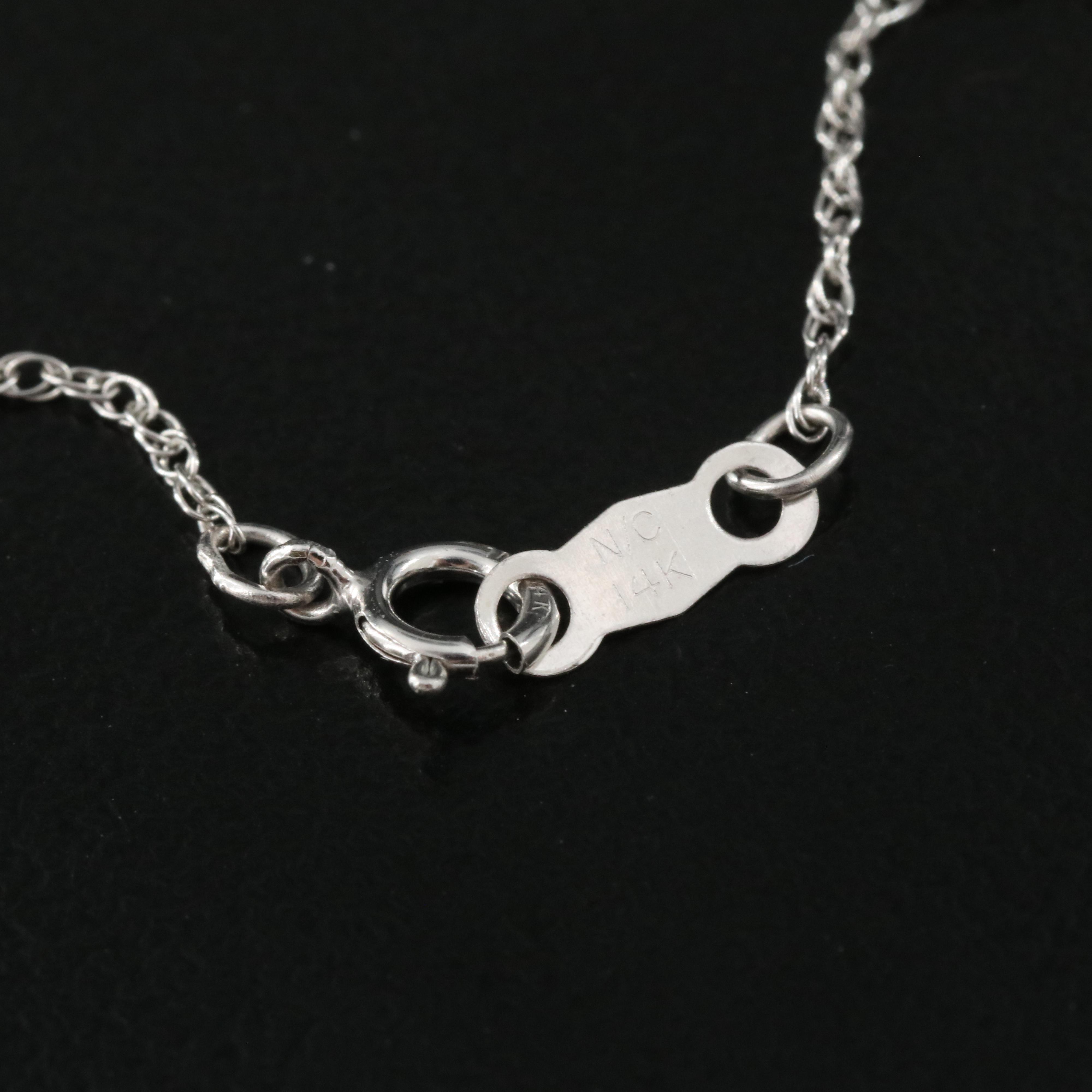 14K 10.61 CT Aquamarine and Diamond Halo Pendant Necklace