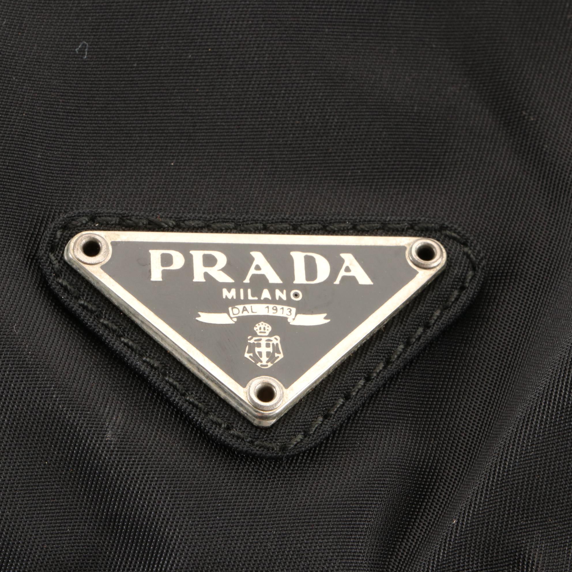 Prada Small Rucksack Backpack in Black Nylon Gabardine and Leather