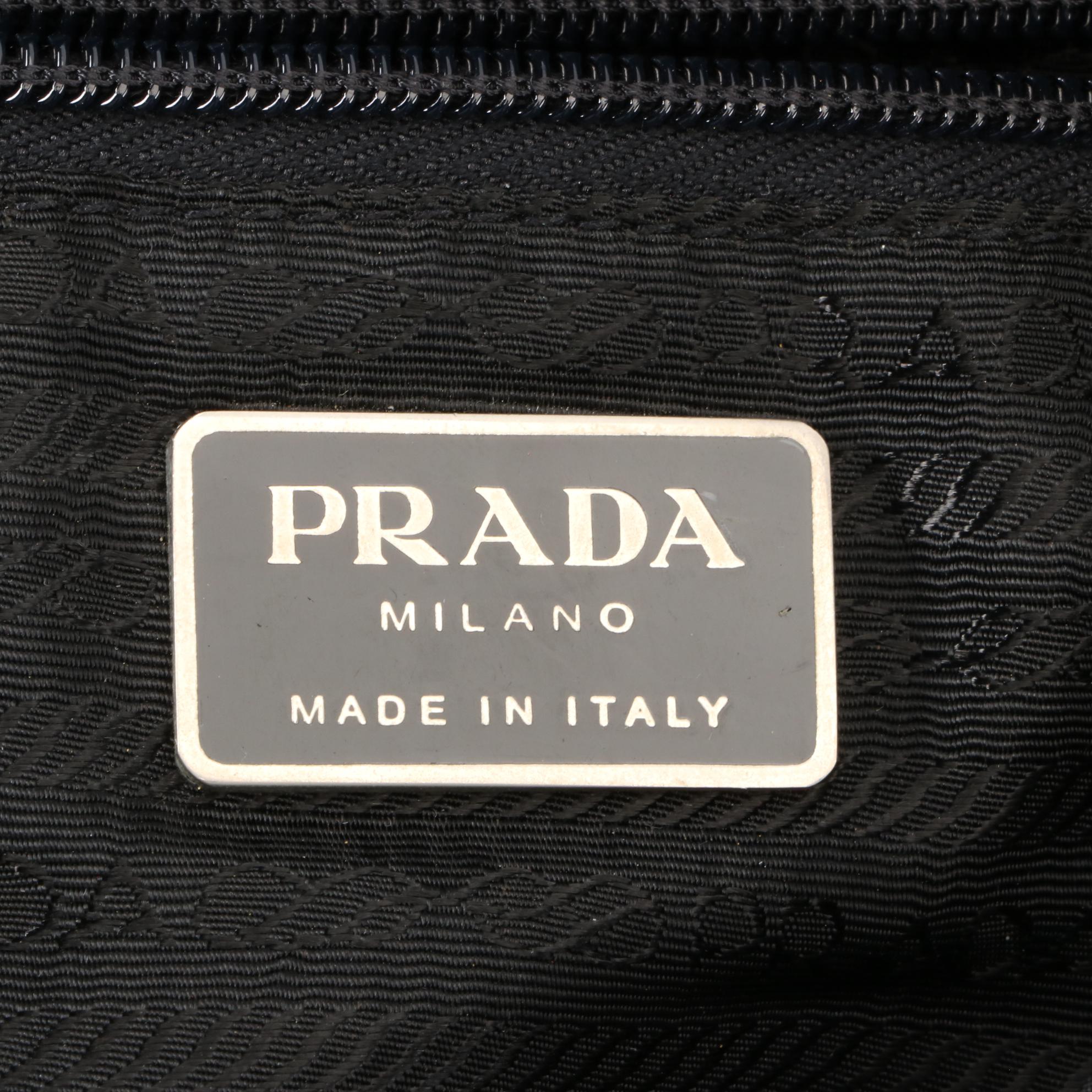 Prada Small Rucksack Backpack in Black Nylon Gabardine and Leather