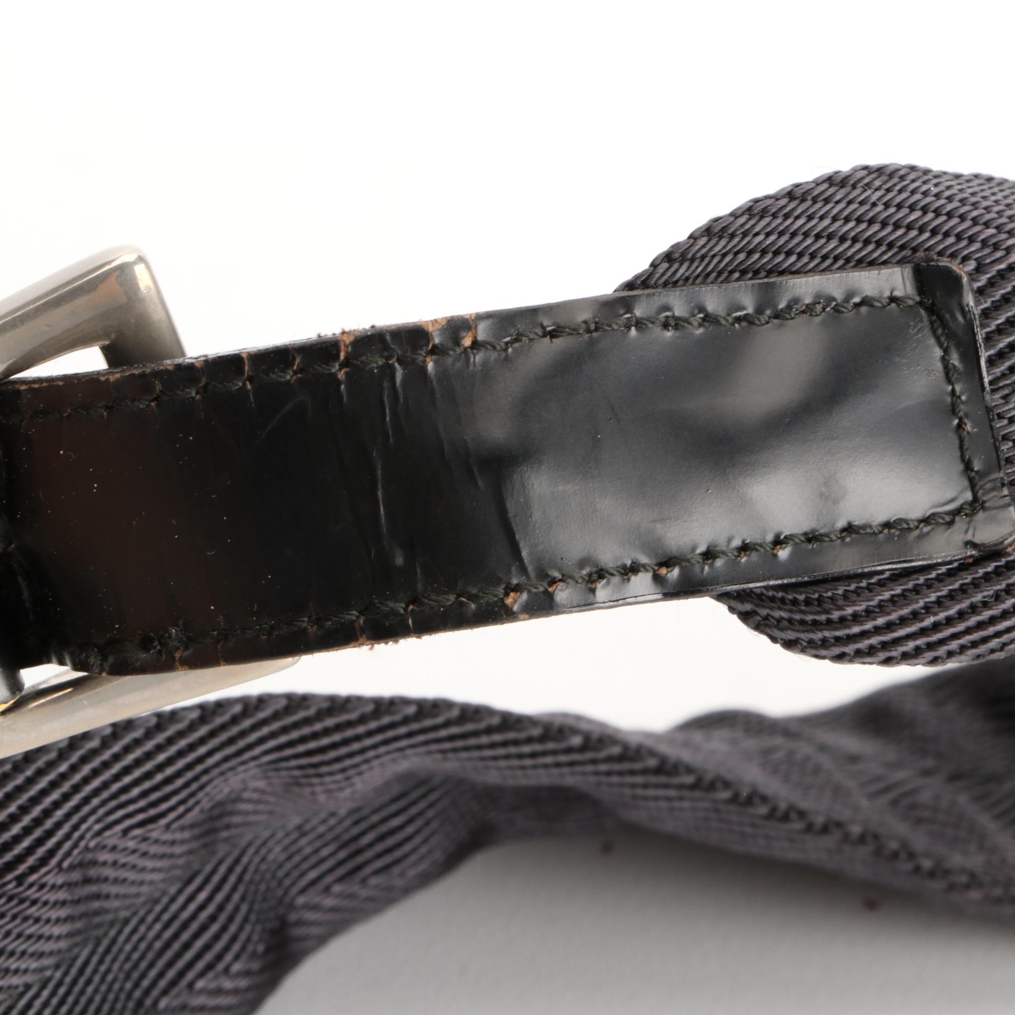 Prada Small Rucksack Backpack in Black Nylon Gabardine and Leather