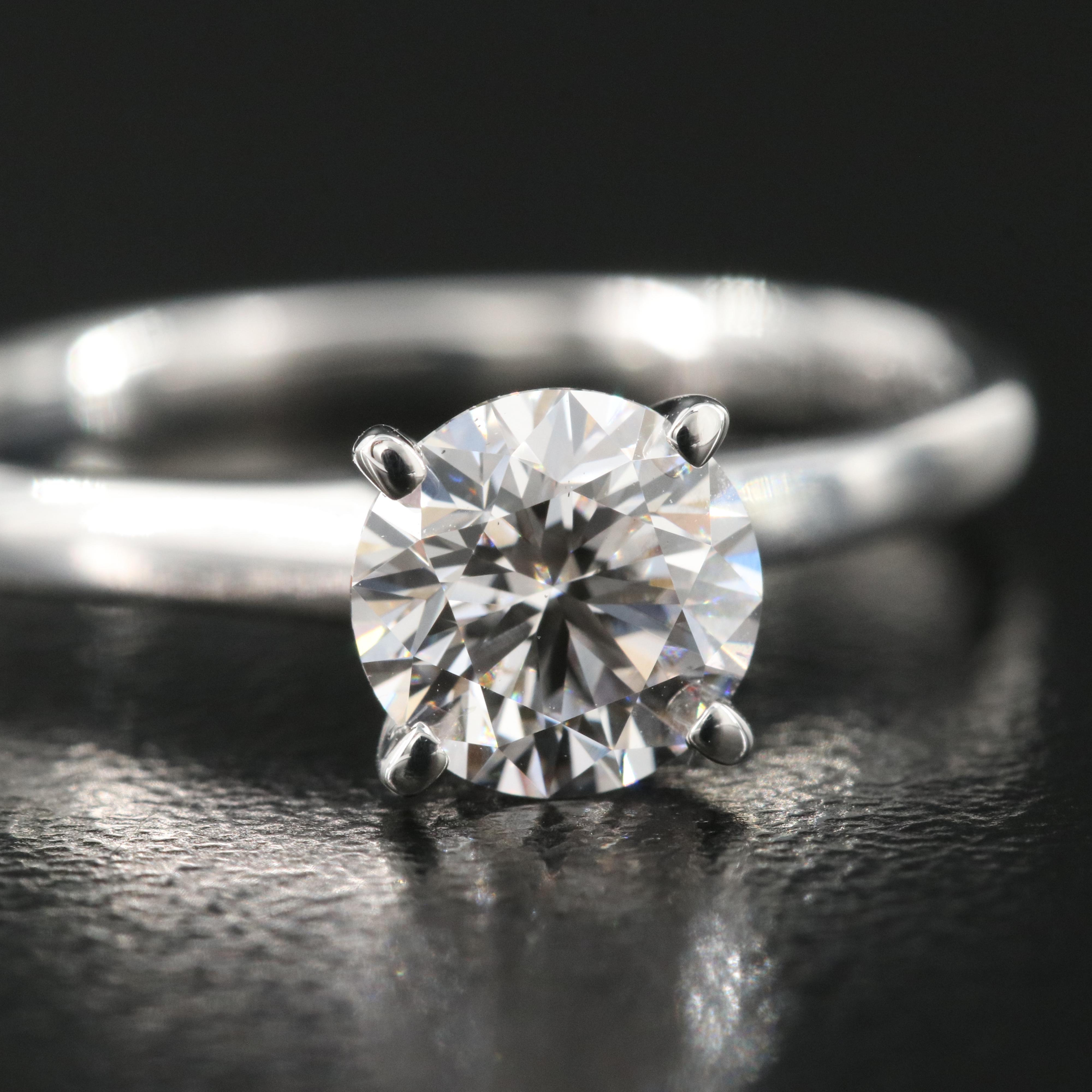 14K 0.95 CT Lab Grown Diamond Solitaire Ring