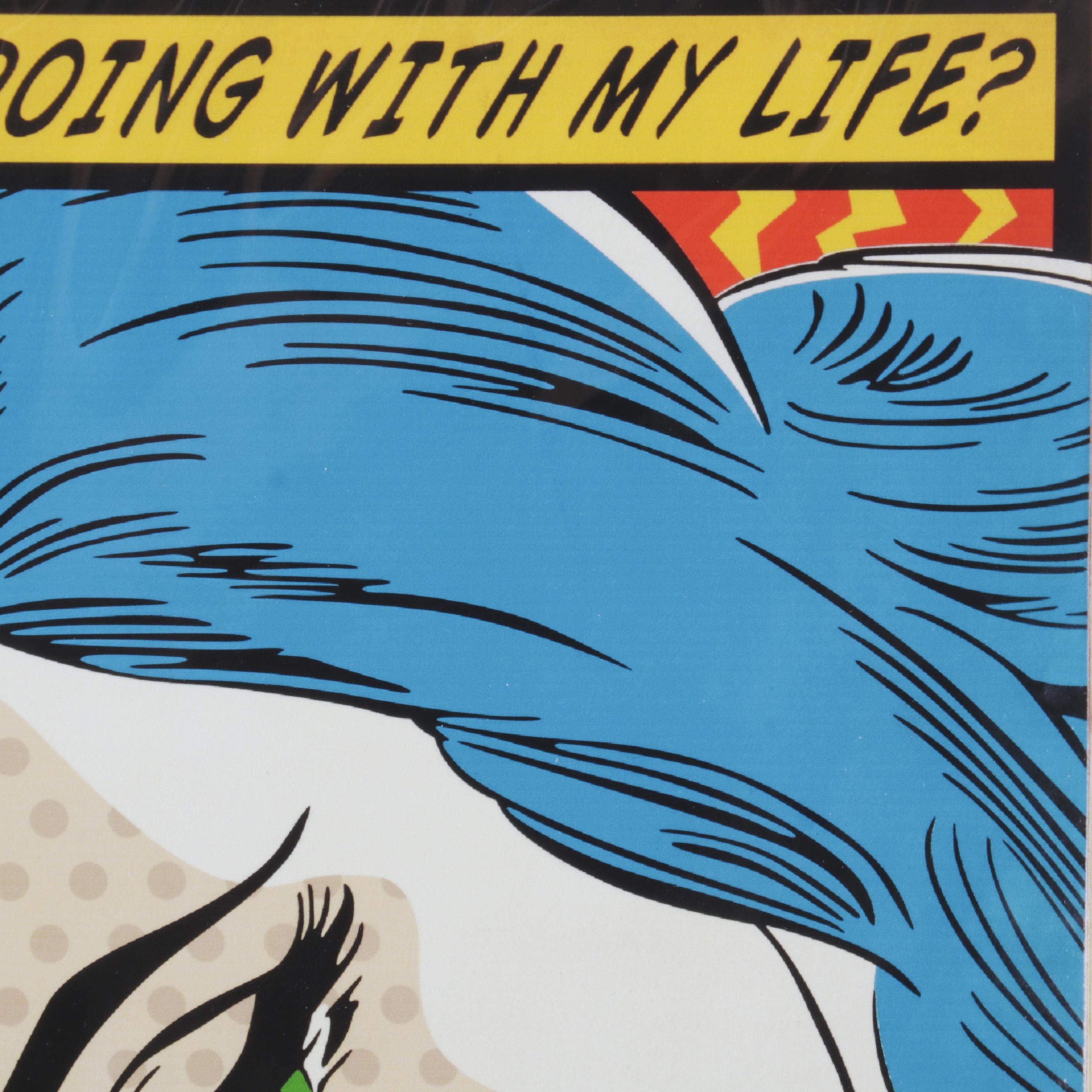 Denial Pop Art Giclée "What the Hell Am I Doing With My Life?," 21st Century