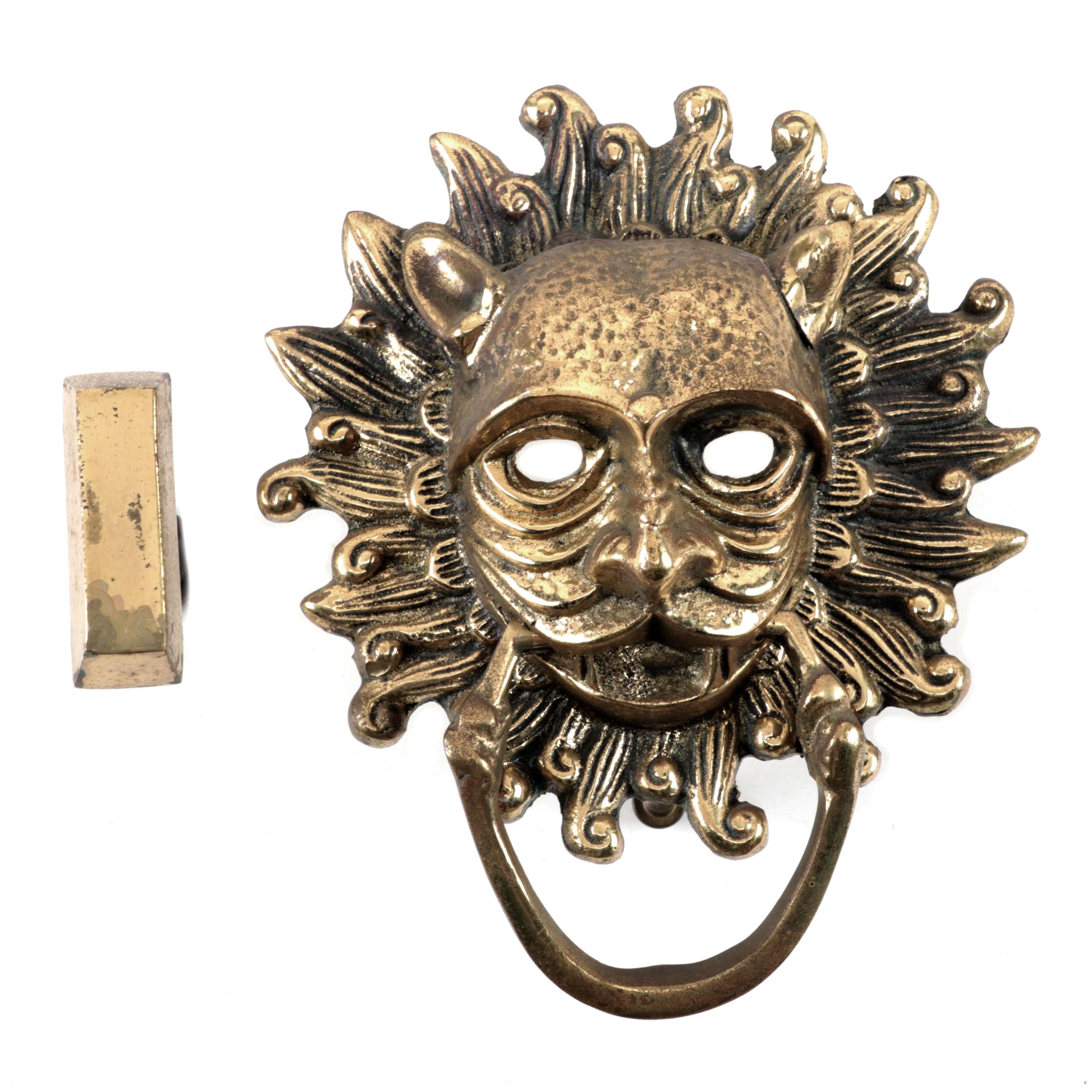 Durham Cathedral Brass Replica Lion's Head Sanctuary Door Knocker