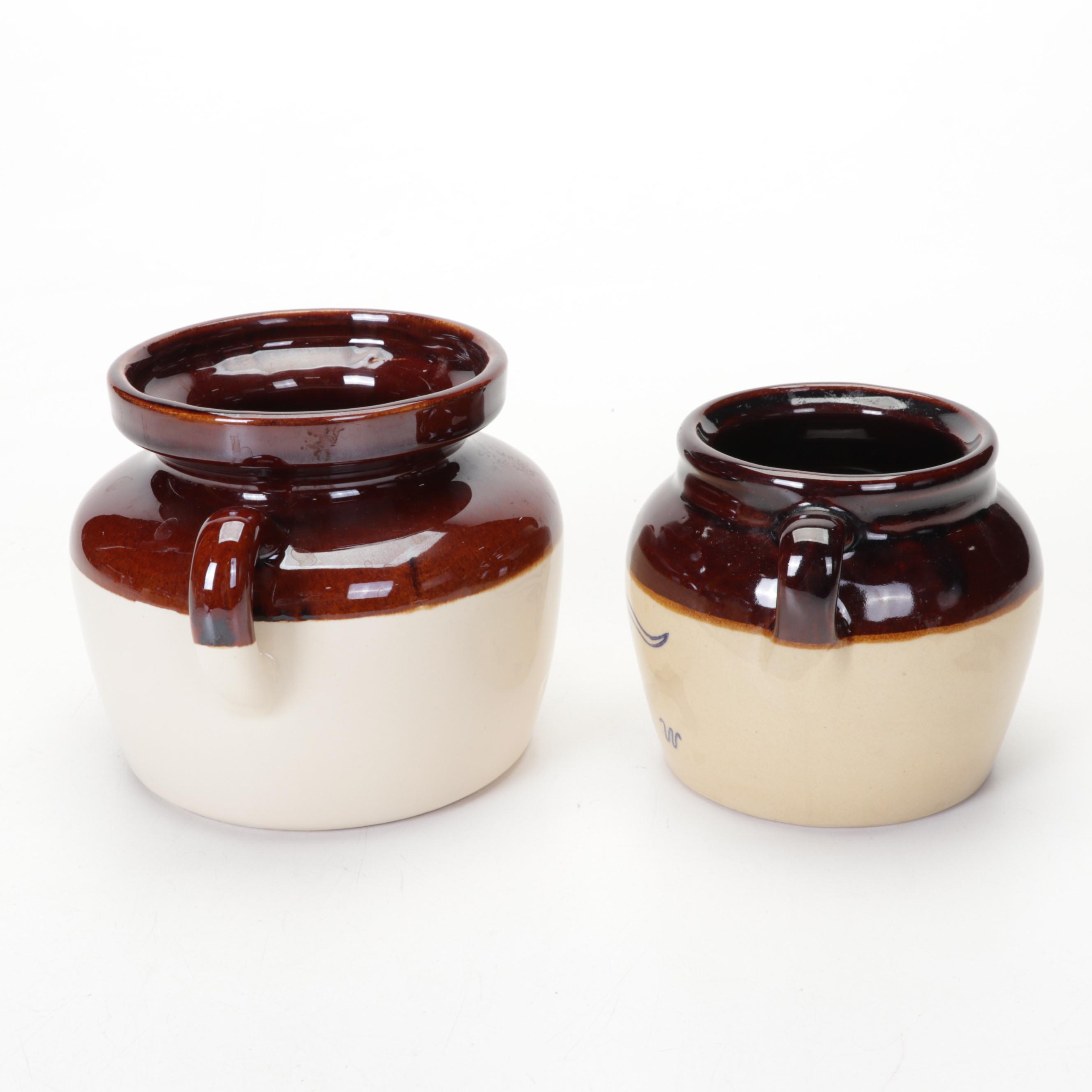 McCoy & Casey Pottery Bean Pots & Creamer with Barton Potteries Soup Tureen