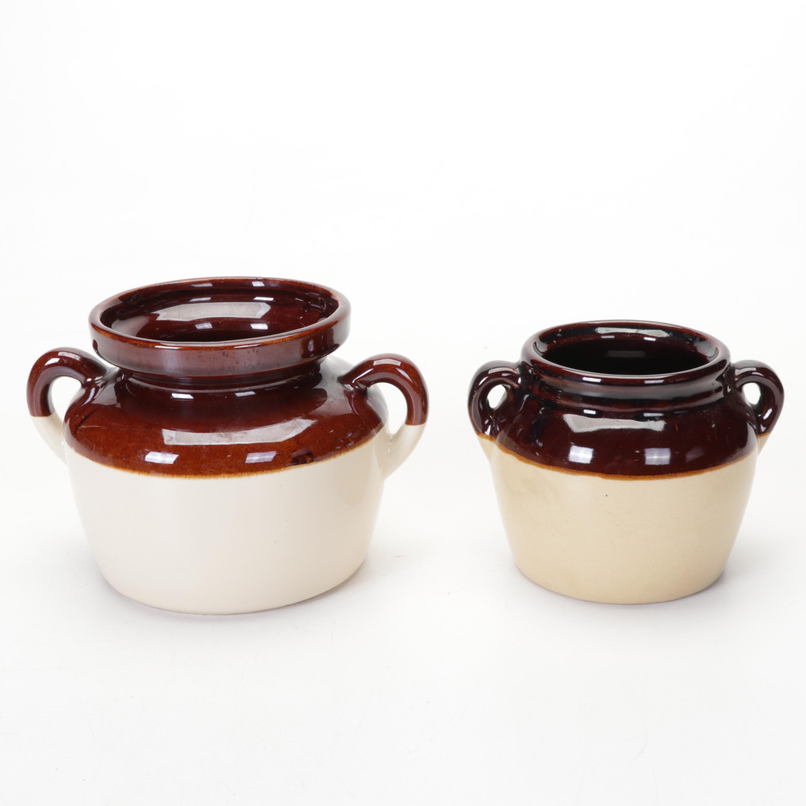 McCoy & Casey Pottery Bean Pots & Creamer with Barton Potteries Soup Tureen