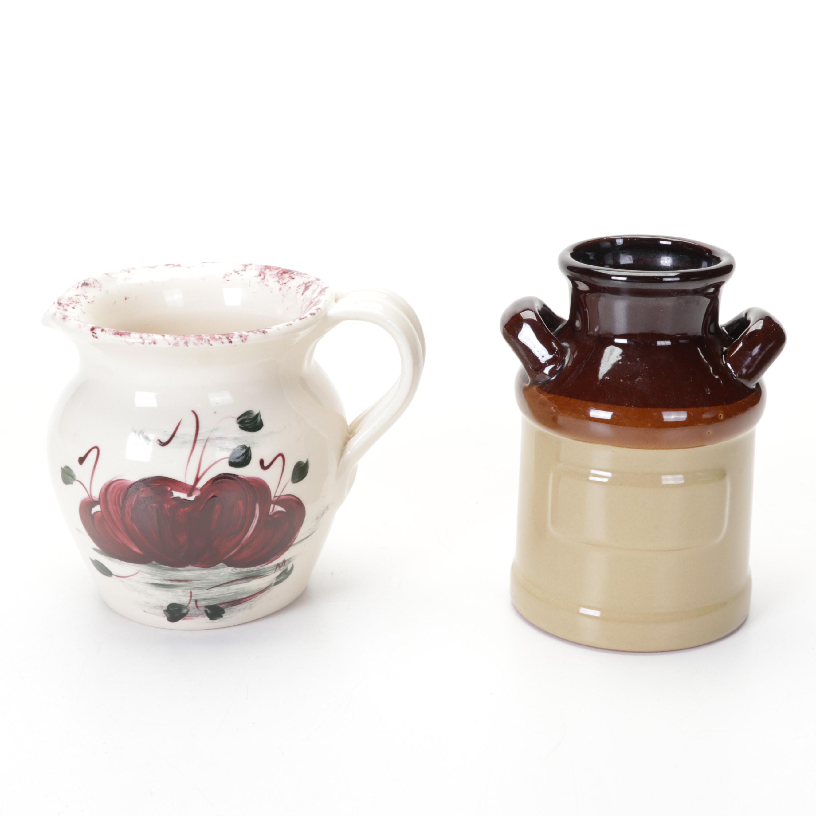 McCoy & Casey Pottery Bean Pots & Creamer with Barton Potteries Soup Tureen