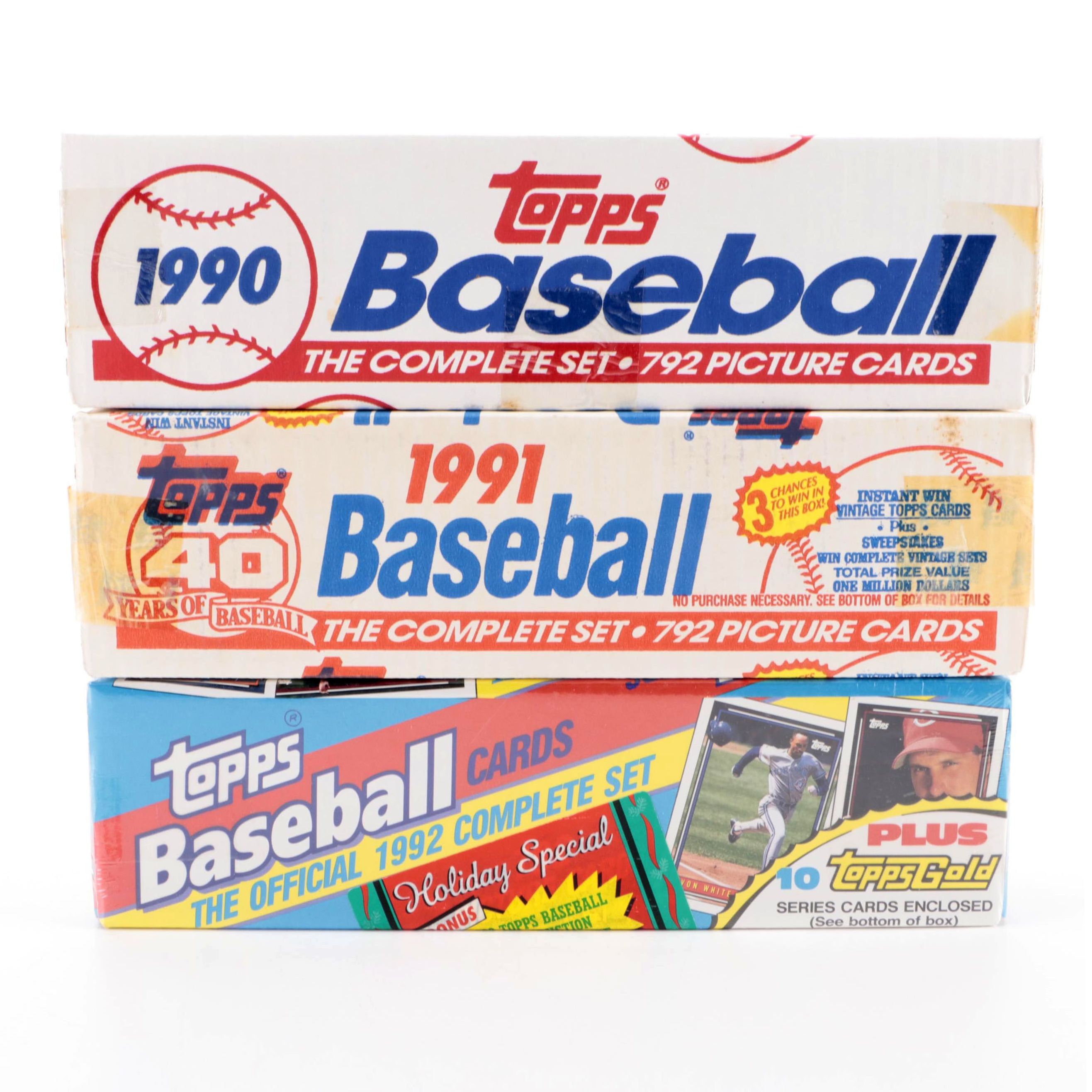 Topps Baseball Card Sealed Sets With Ryan, Ripken Jr., Griffey Jr., More, 1990s