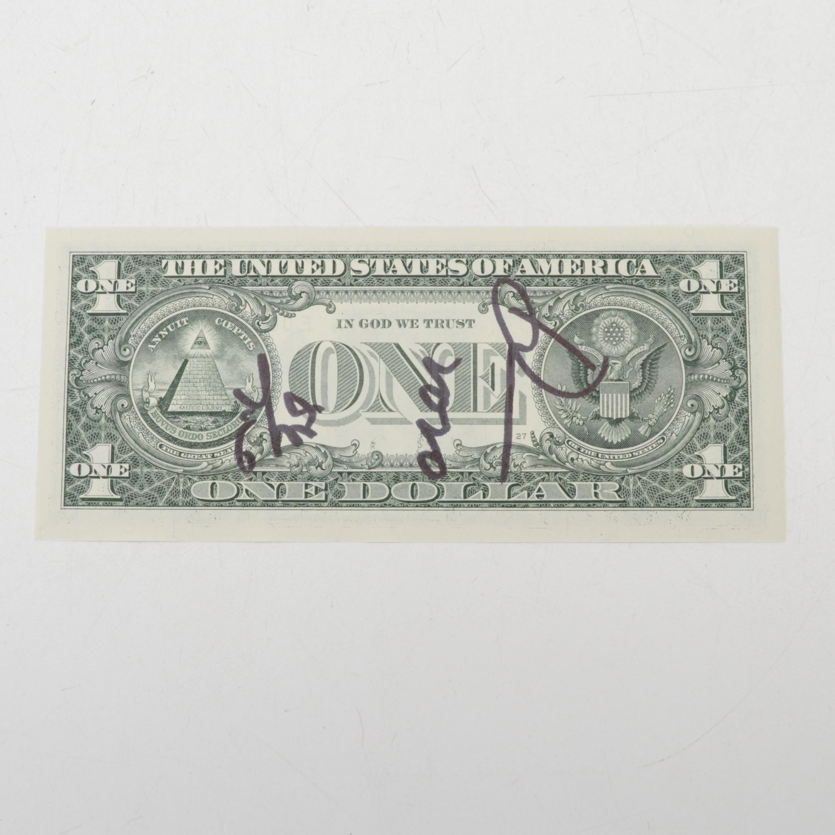 Death NYC Banksy Homage Graphic Print on Banknote, 2020