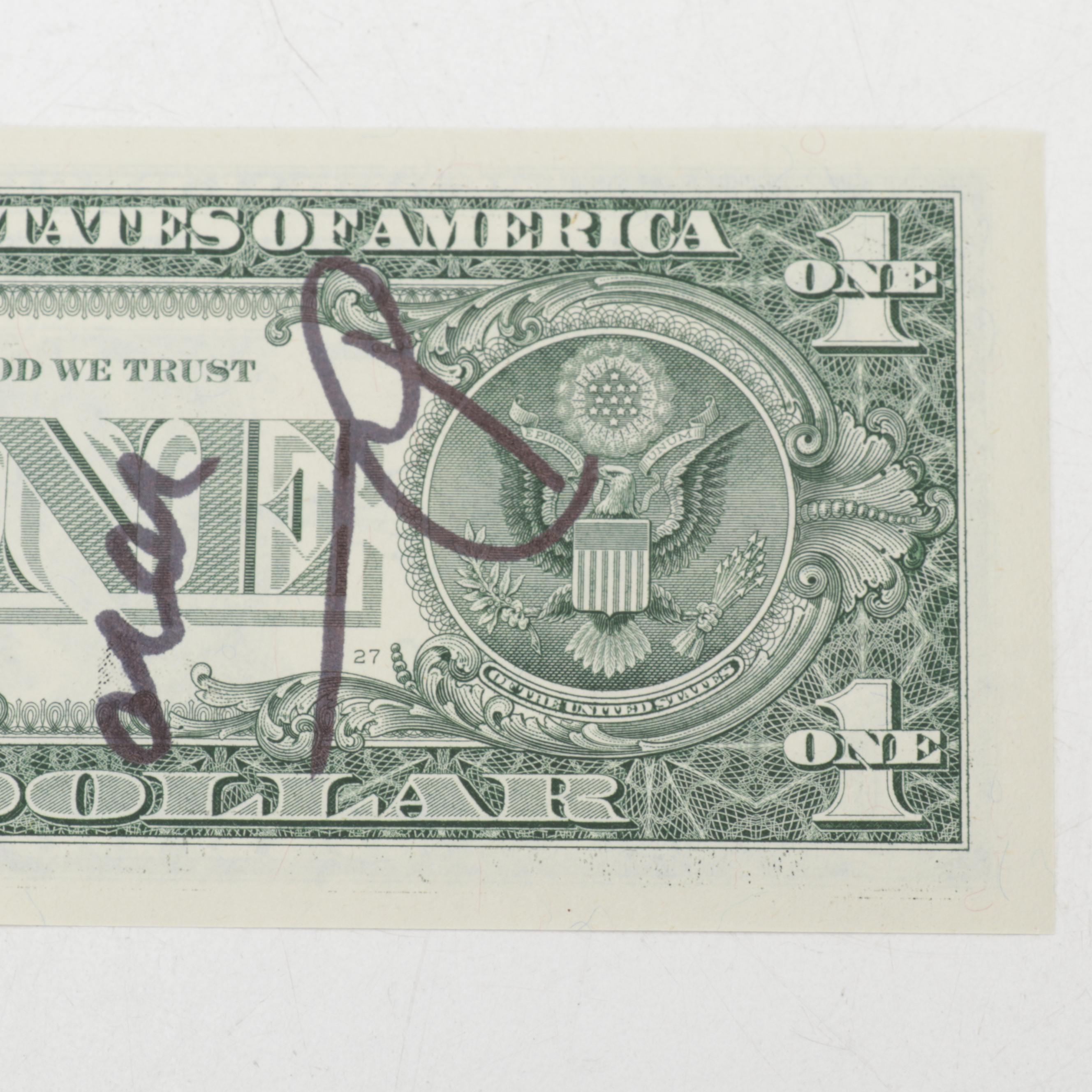 Death NYC Banksy Homage Graphic Print on Banknote, 2020